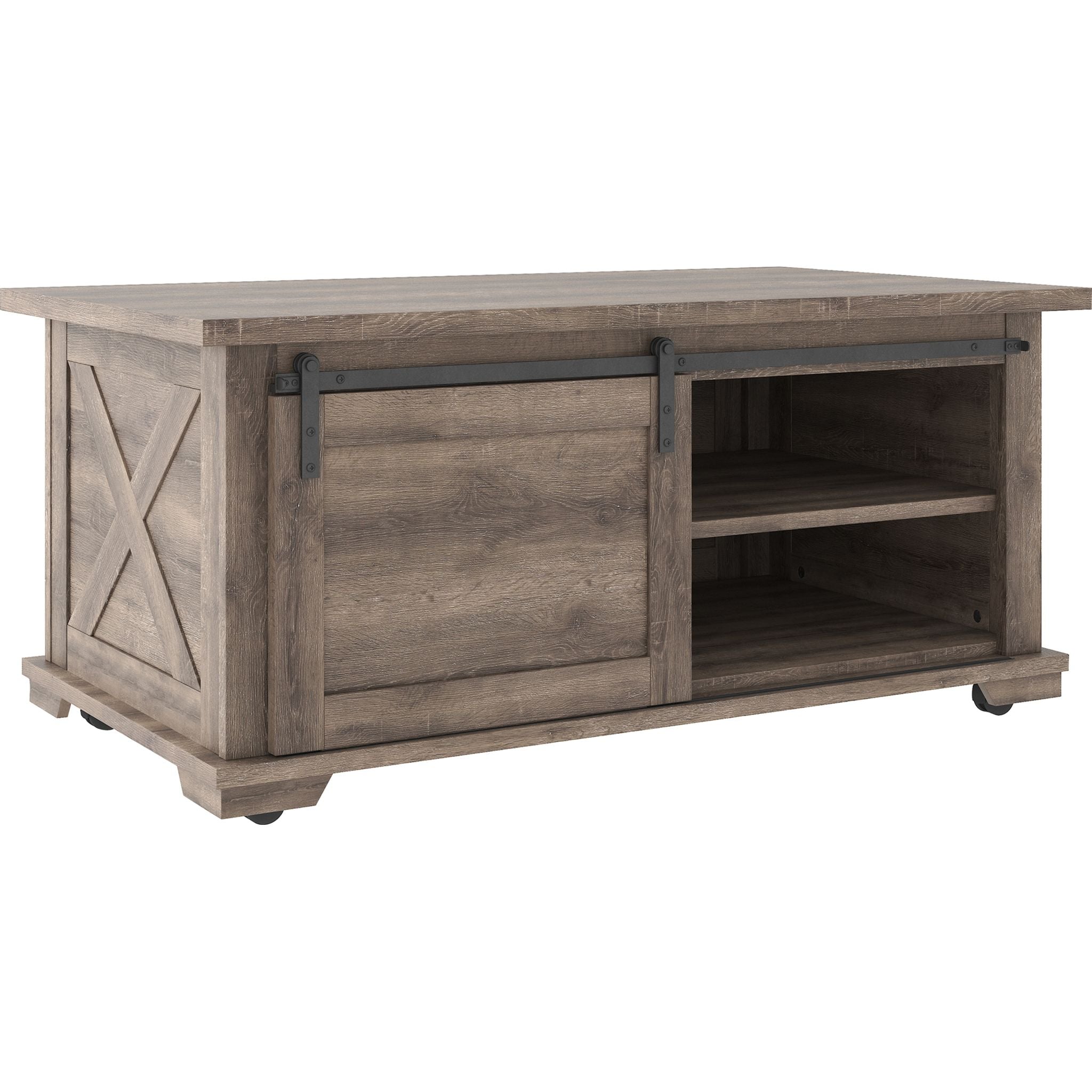 Modern Gray Arlenbry Coffee Table - Stylish Living Room Center Table for Small Spaces, Home Decor & Family Gatherings
