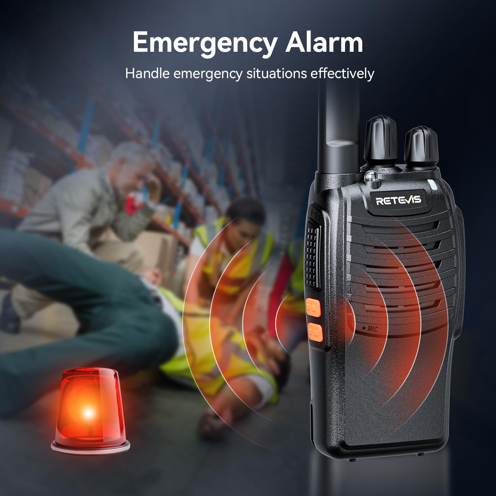 Retevis H777 Long Range Walkie Talkies - 5 Pack Rechargeable Two Way Radios with Separate Charging Dock & Built-in Flashlight | FRS Durable Communication for Construction Sites, Factories, Warehouses, Outdoor Adventures & Emergency Preparedness