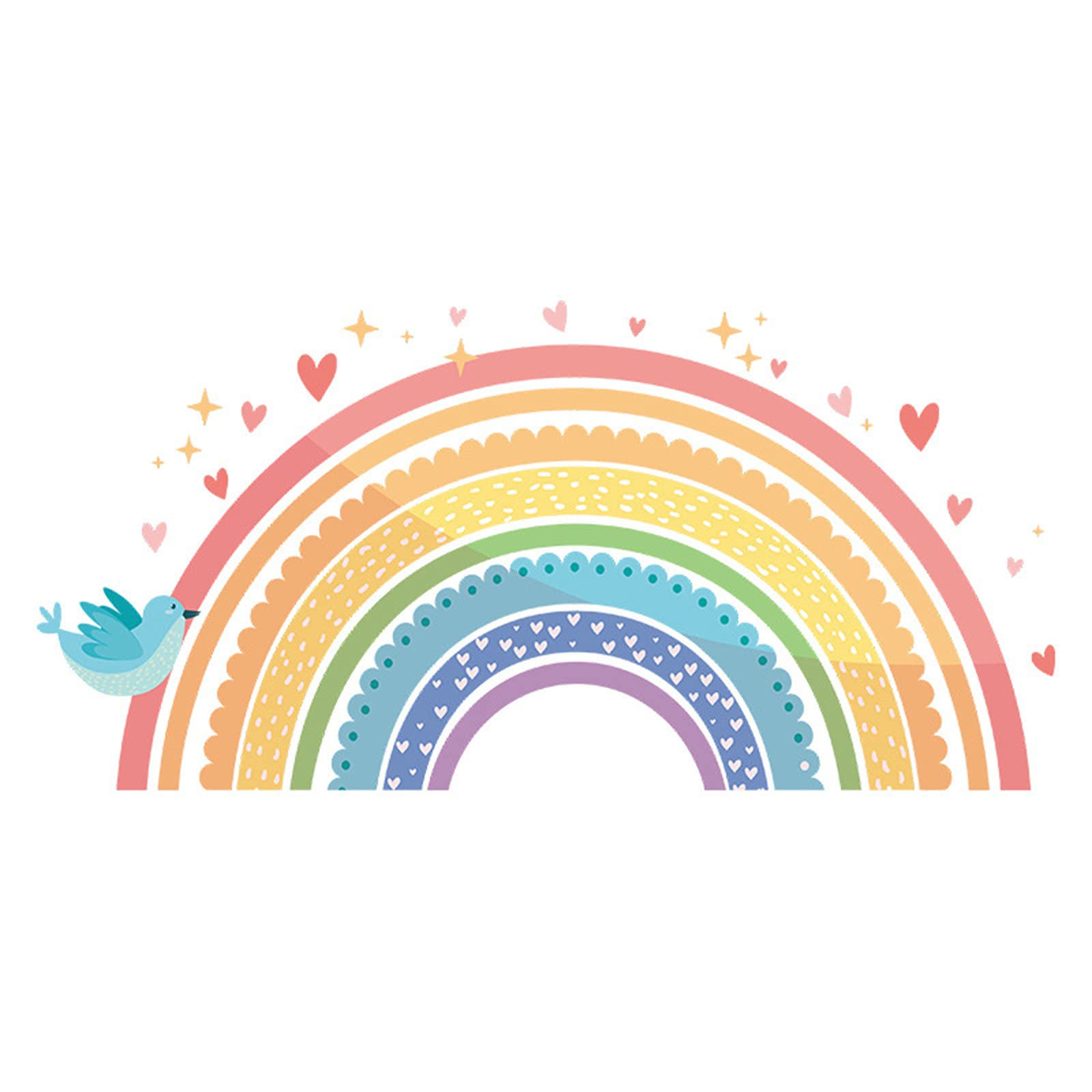Colorful PVC Wall Stickers for Kids Room Decor - Cute Bedroom Wall Decals for Boys & Girls - Nursery, Playroom, Classroom Decoration