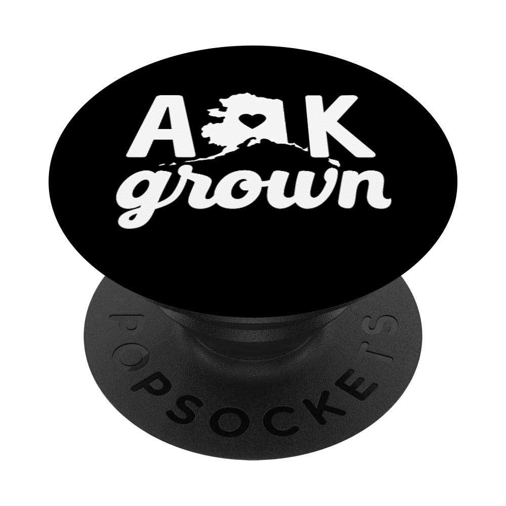 Alaska-Themed PopSockets PopGrip - Swappable Phone & Tablet Grip with AK State Design | Perfect Home Gift for Travel Lovers & Alaska Enthusiasts | Use for Phones, Tablets, E-readers in Car, Office, or Travel