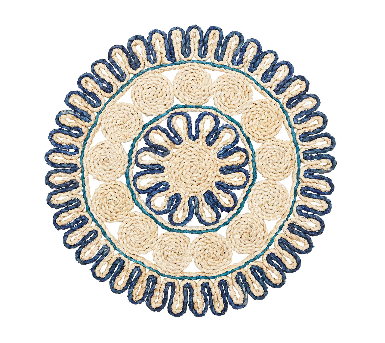 Casbah Placemats Set of 6 - Premium Woven Table Mats for Dining, Heat Resistant & Non-Slip - Perfect for Home Decor, Dinner Parties, and Holiday Gatherings
