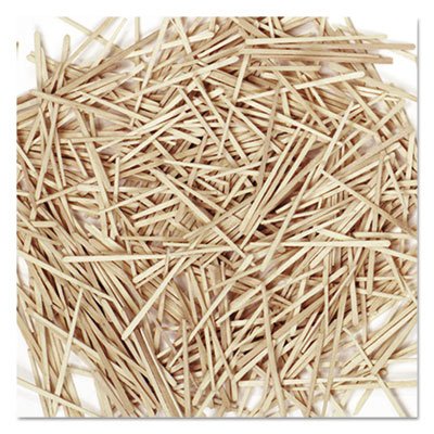 Natural Flat Wood Toothpicks - 2500 Count (32 Pack) | Disposable Bamboo Toothpicks for Appetizers, Cheese, Fruit & Party Platters | Eco-Friendly & Splinter-Free