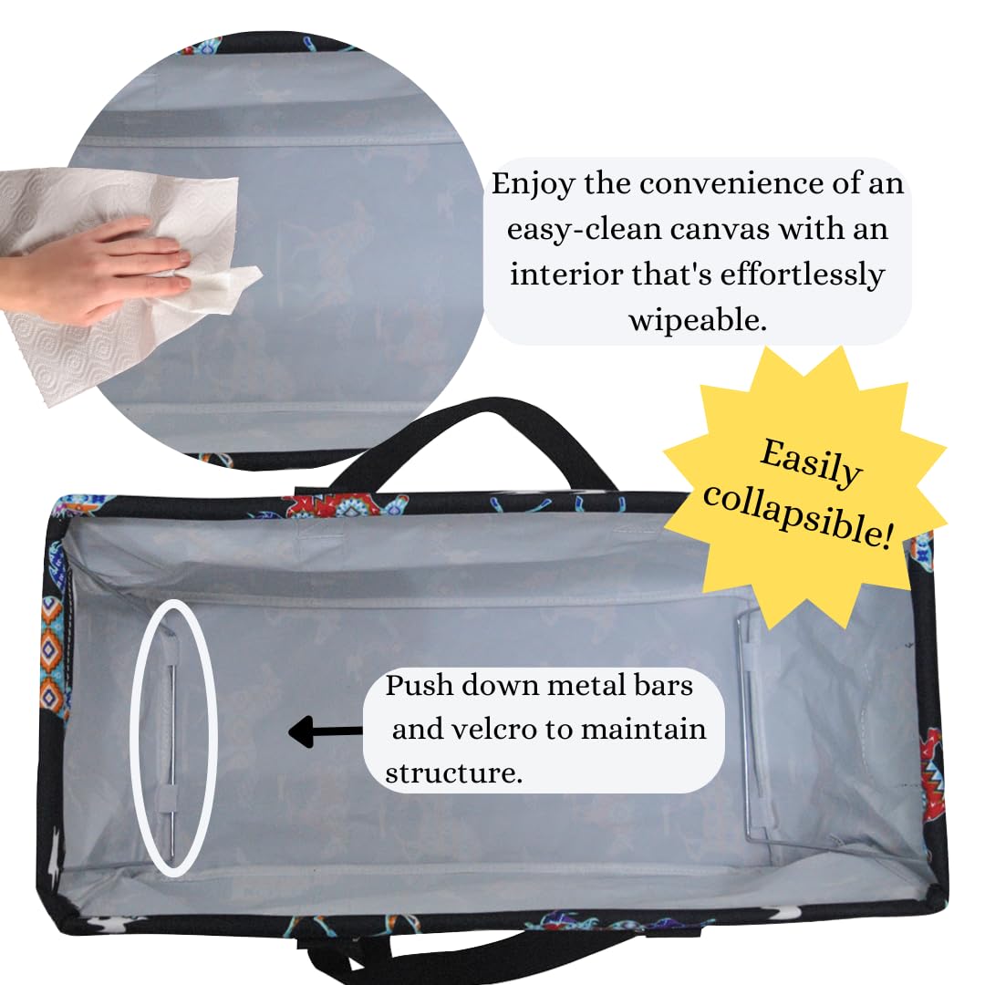 NGIL Extra Large Reusable Grocery Tote Bag - Foldable Collapsible Shopping Bag for Groceries, Storage, Picnic, Beach - Perfect for Supermarket, Travel & Outdoor Activities