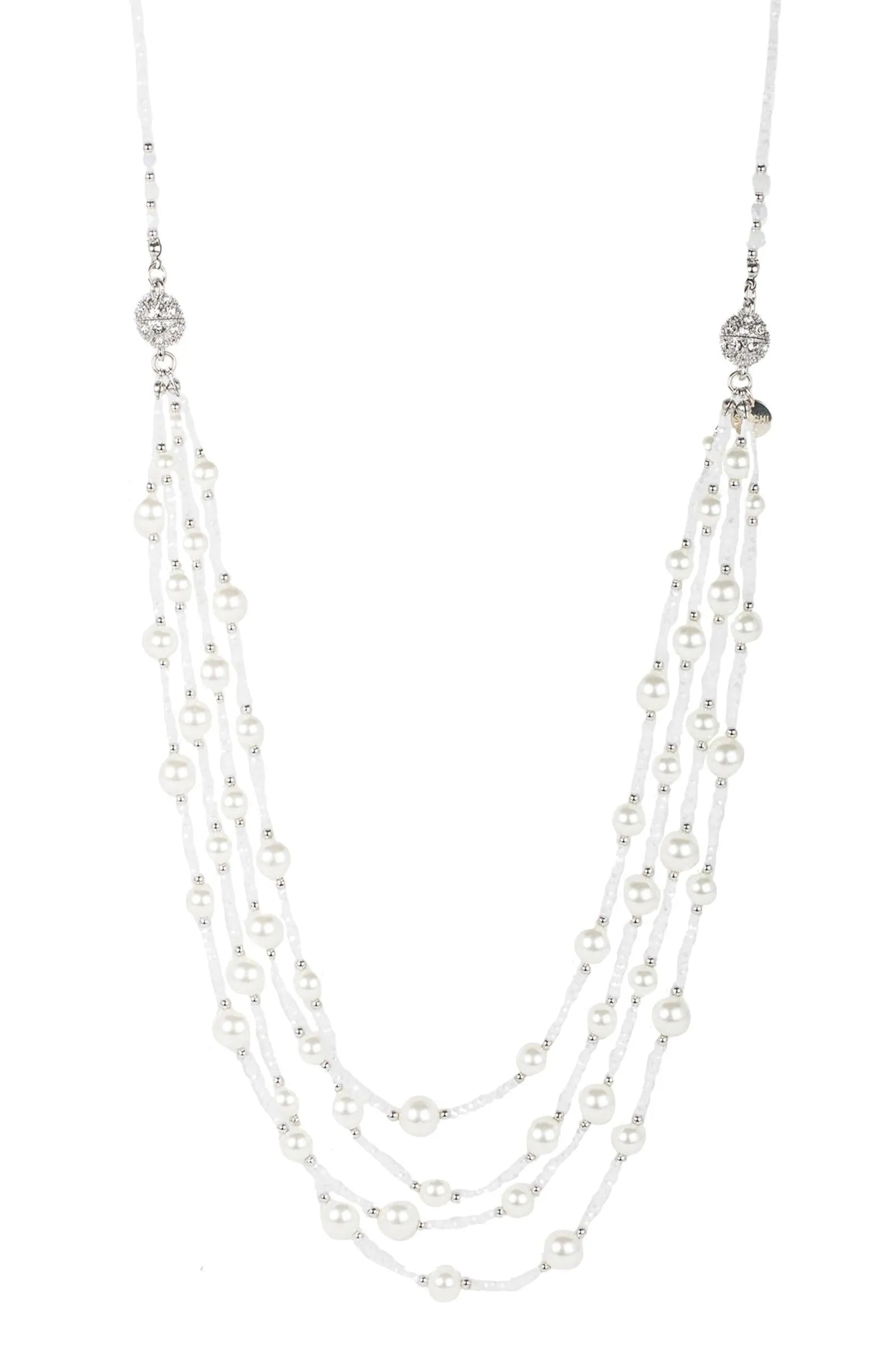 Elegant Convertible Layered Pearl Necklace for Women - Perfect for Weddings, Parties & Everyday Wear
