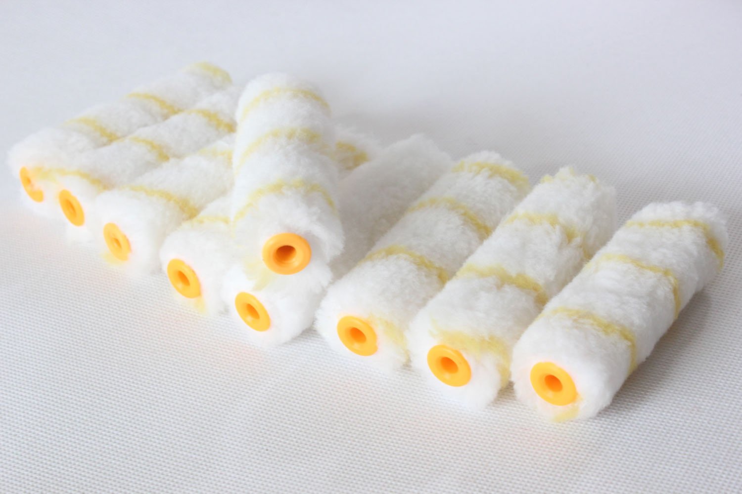 30-Pack 4 Inch Paint Roller Covers - Mini Paint Roller Covers for Walls, Trim & DIY Projects - Contractor Bulk Pack (Yellow) - Perfect for Home Painting, Touch-Ups & Small Spaces