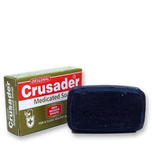 Crusader Medicated Soap for Acne & Skin Irritations - Antibacterial & Antifungal Treatment - Ideal for Face, Body & Sensitive Skin Care