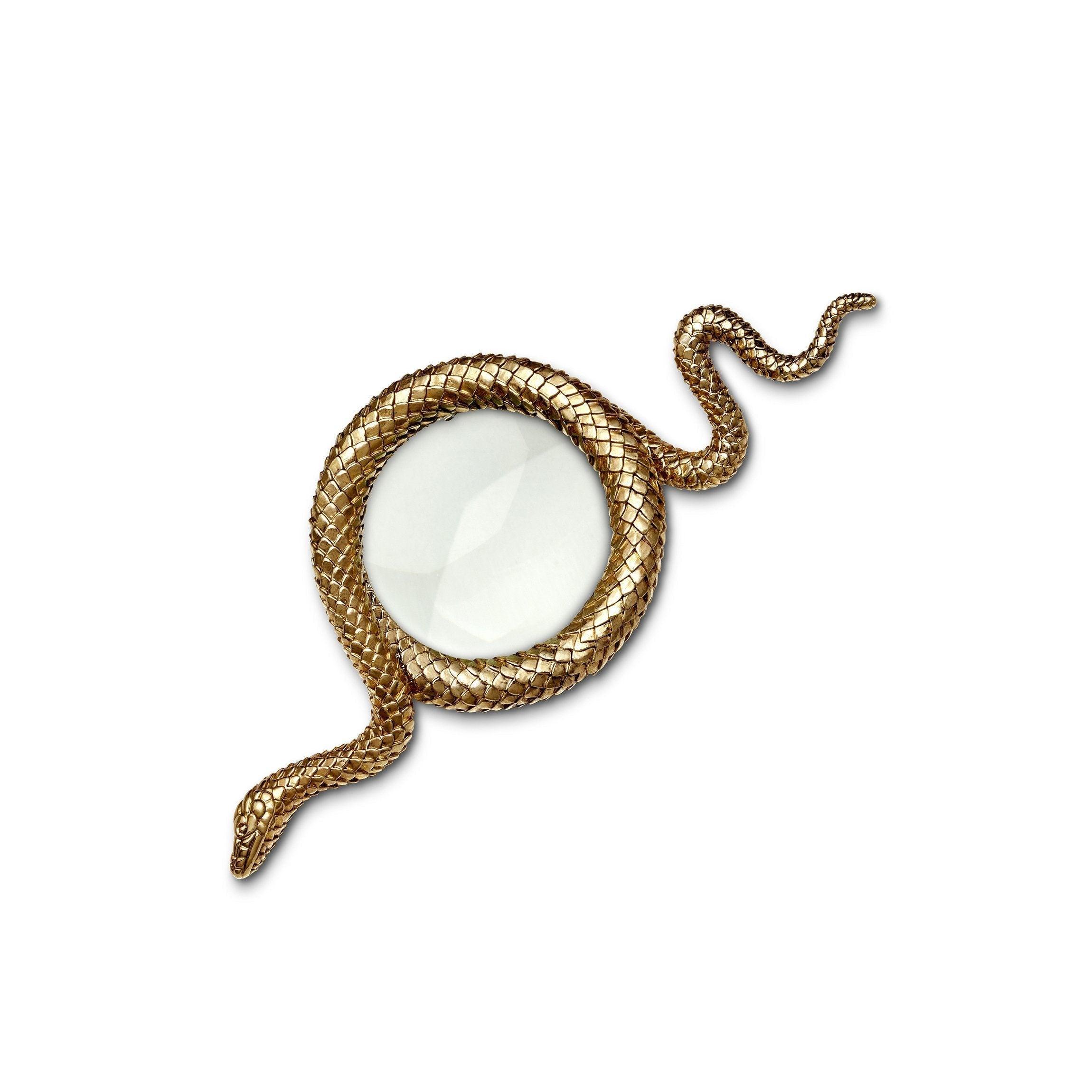 Small Snake Magnifying Glass - Compact & Portable Magnifier for Reading, Jewelry Inspection, Hobbies & Crafts - Perfect for Kids, Collectors & Professionals