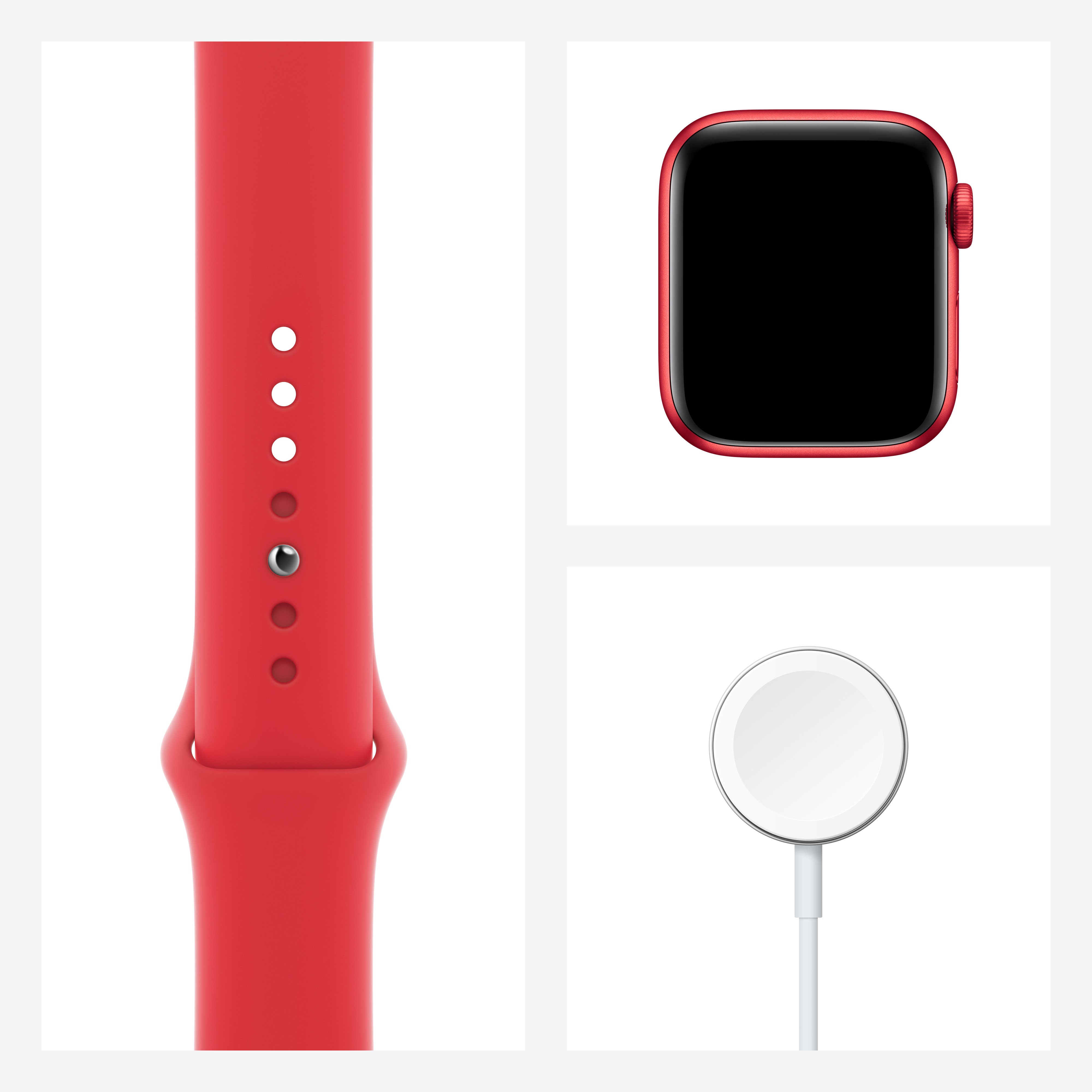 Apple Watch Series 6 (GPS) 40mm Red Aluminum Case with Sport Band - Fitness Tracking & Heart Rate Monitor for Running, Swimming & Daily Activity