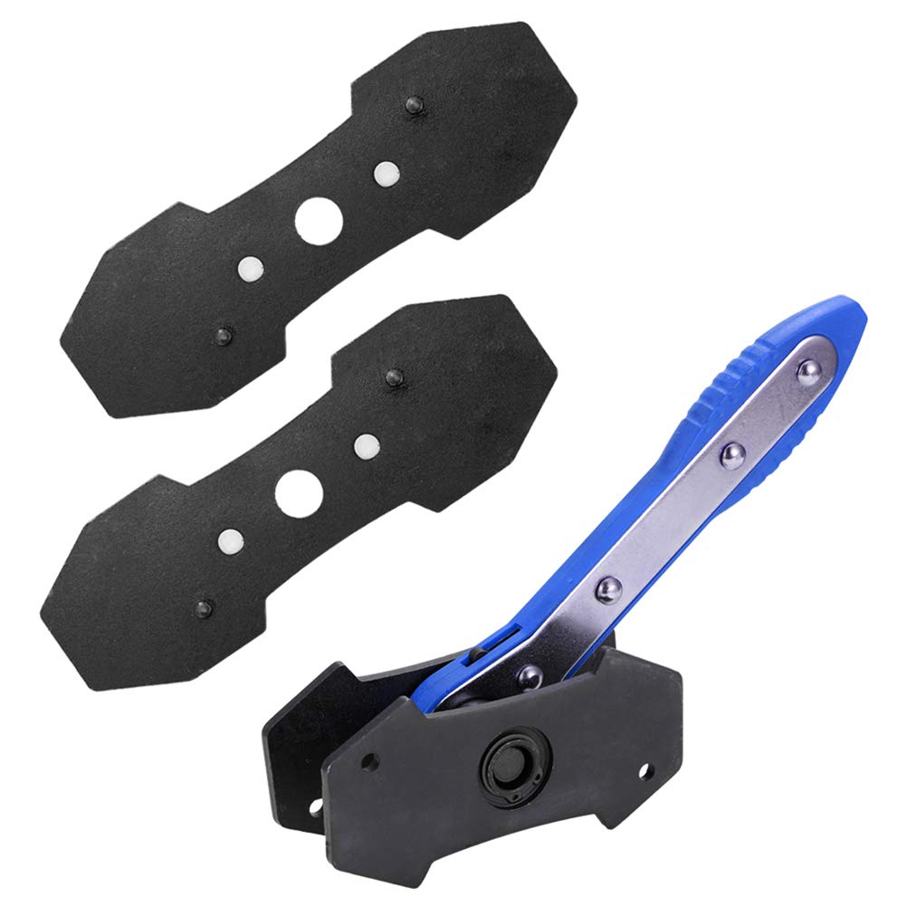 Ratcheting Brake Caliper Piston Spreader Press Tool - 2 Plate Car Repair Kit | Professional Automotive & Home Improvement Multi-Tool (Blue) | Perfect for DIY Mechanics & Handyman Projects