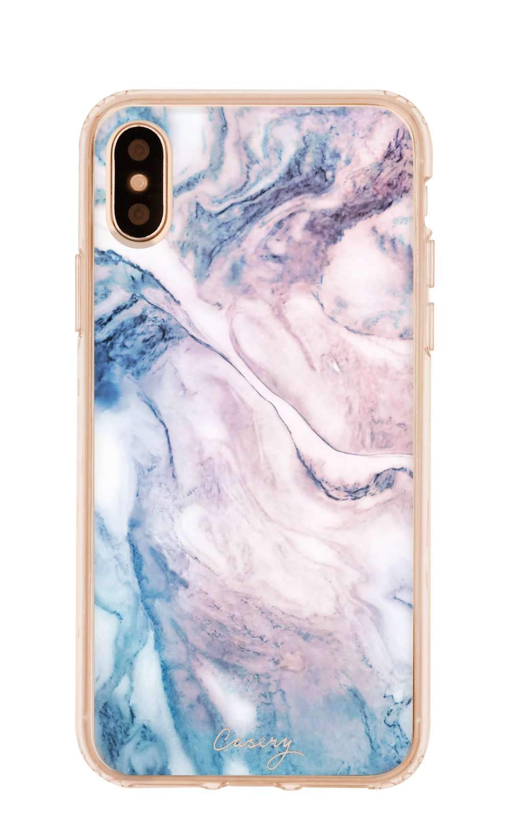 Casery Cloudy Marble iPhone Xs Max Case - Premium Slim Protective Cover for iPhone Xs Max (6.5 Inch) - Stylish Marble Design | Perfect for Everyday Use, Travel & Office Protection