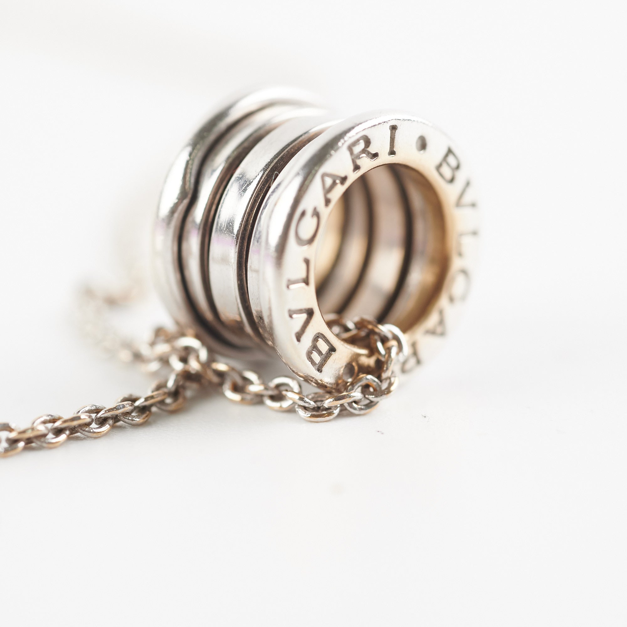 Bvlgari B Zero1 Necklace in 18K White Gold - Luxury Italian Jewelry for Women, Perfect for Weddings & Special Occasions