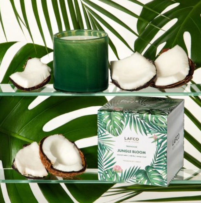 LAFCO Jungle Bloom Scented Candle 15.5 oz | Premium Home Fragrance for Relaxation & Aromatherapy | Perfect for Living Room, Bedroom & Spa Decor