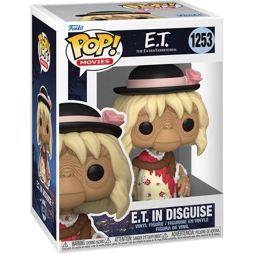 E.T. The Extra-Terrestrial 40th Anniversary Pop! Vinyl Figure - E.T. in Disguise Costume - Collectible Movie Memorabilia for Fans & Home Decor