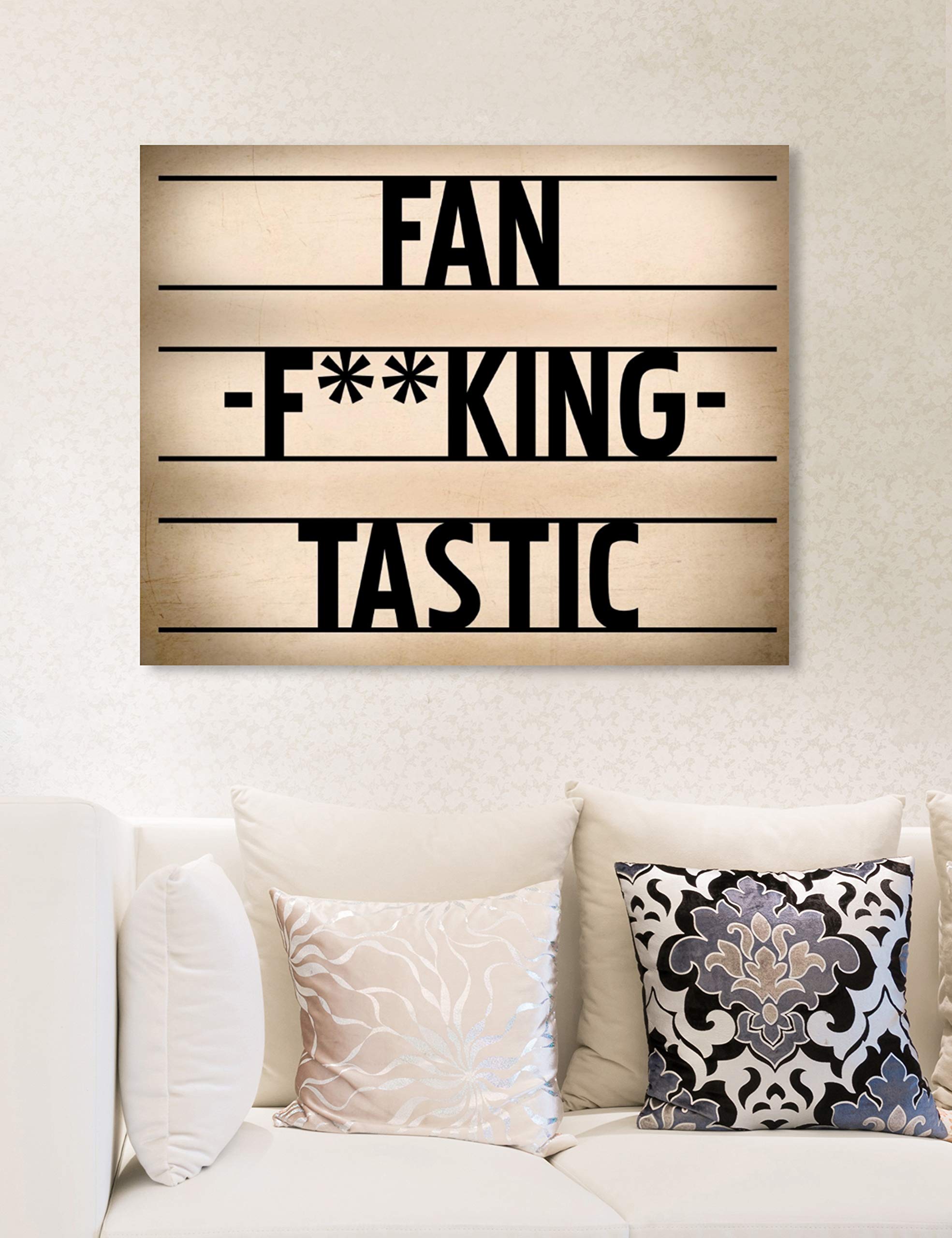 Fantastic Typography Wall Art Canvas Print - 24
