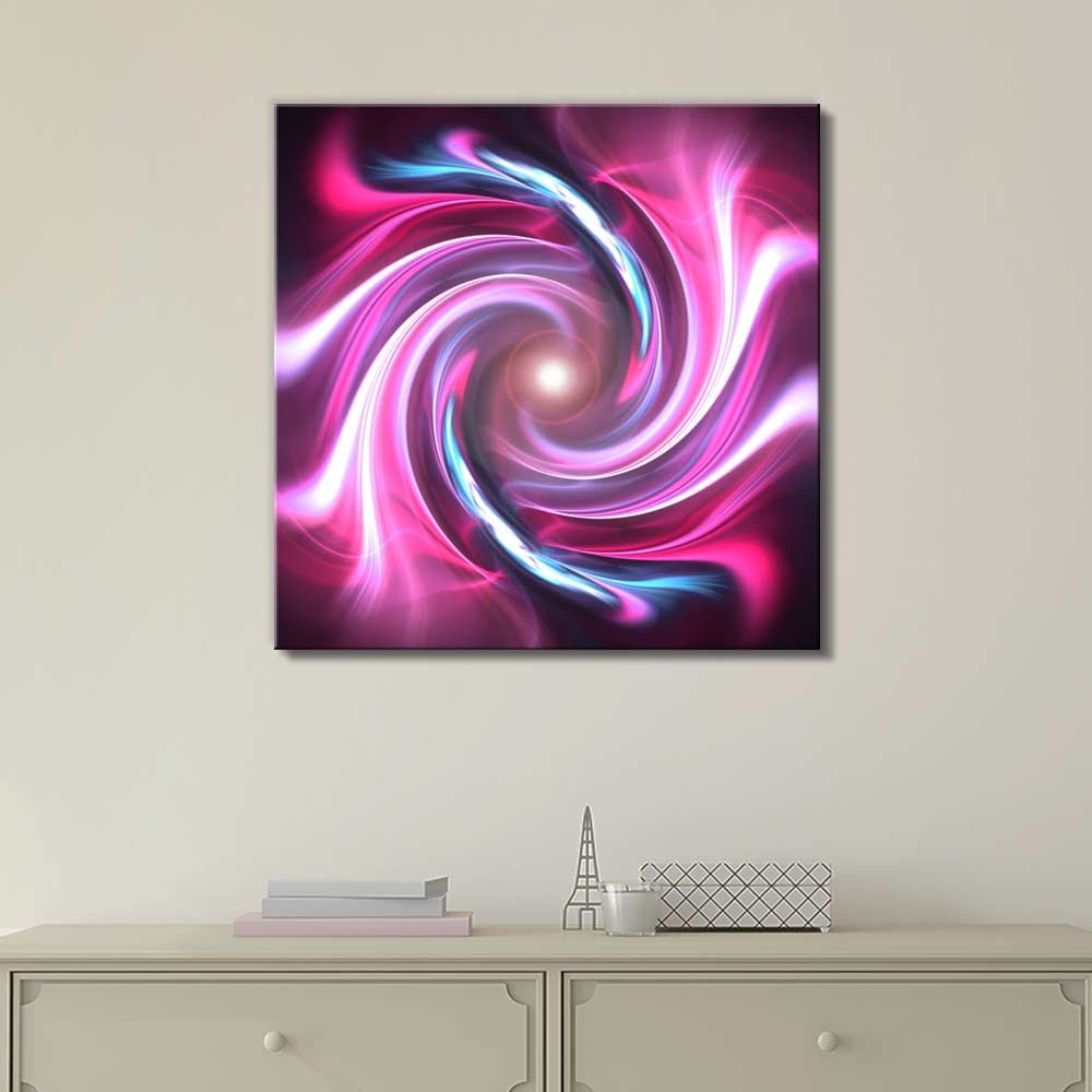 Abstract Spiral Fractal Canvas Wall Art - 12