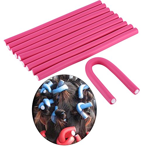 10Pcs Soft Hair Curler Rollers Set - DIY Magic Bendy Rollers for Effortless Curls & Waves - Perfect for Home Styling, Parties & Special Occasions