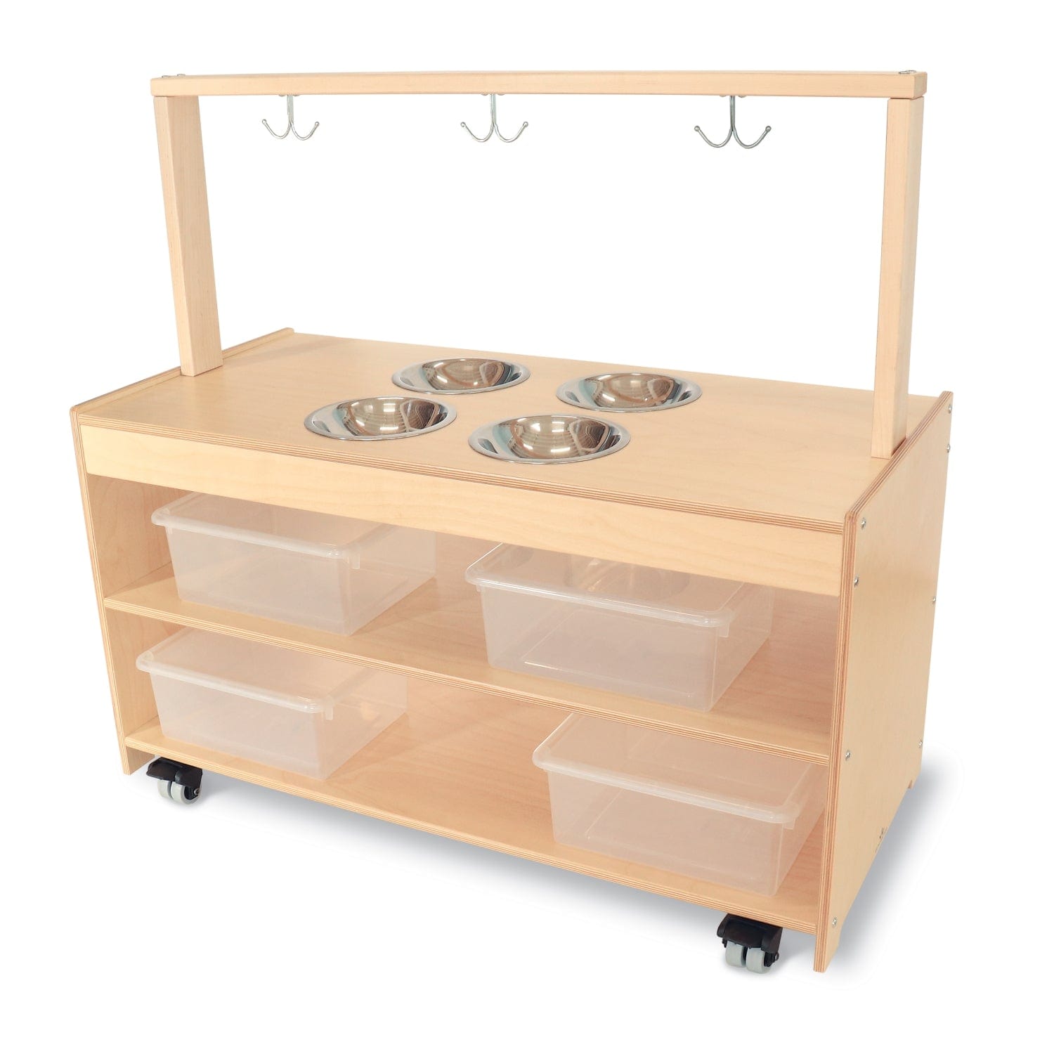 Portable Kids Play Kitchen Set - Montessori Sensory Toys for Toddlers, Pretend Cooking Toy with Lights & Sounds - Perfect for Indoor & Outdoor Role Play Games, Birthday Gifts for Boys & Girls Ages 3-6