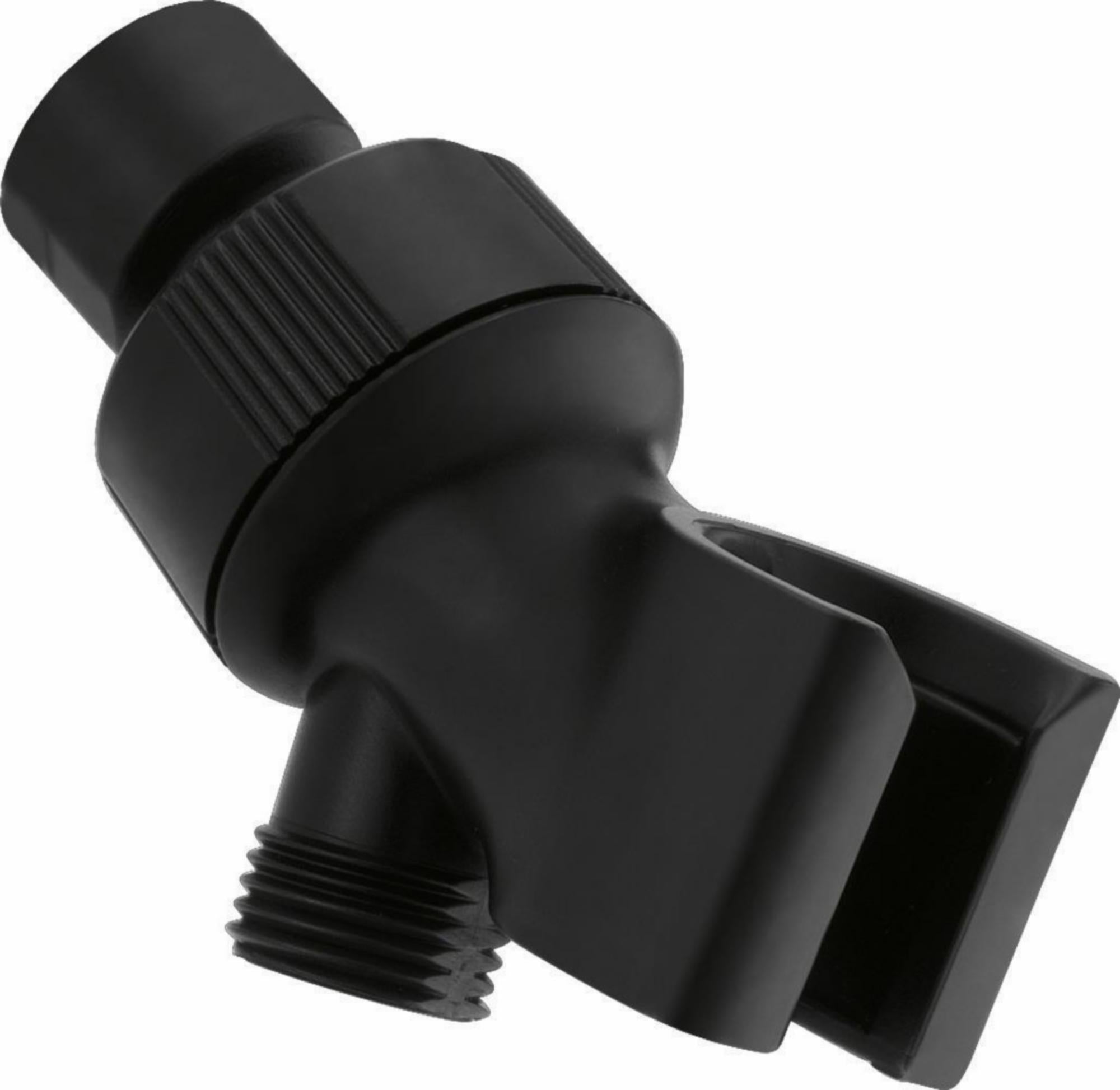Delta U3401 BL PK Adjustable Shower Arm Mount for Hand Shower - Matte Black Finish | Perfect for Bathroom Renovation & Universal Showerhead Installation