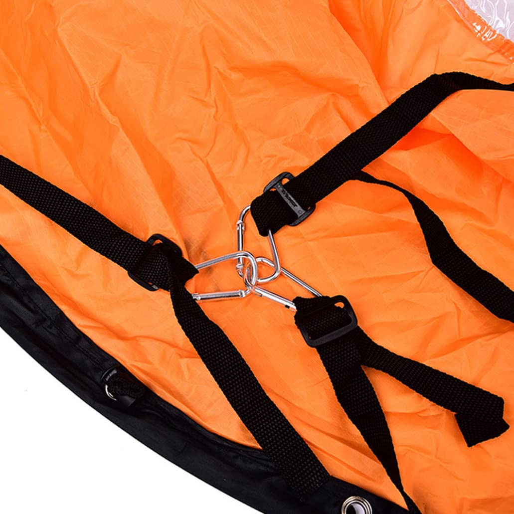 Foldable Kayak Downwind Sail with Clear Window - Portable Kayak Wind Paddle for Inflatable Boats | Kayak Accessories for Fishing, Touring & Water Sports