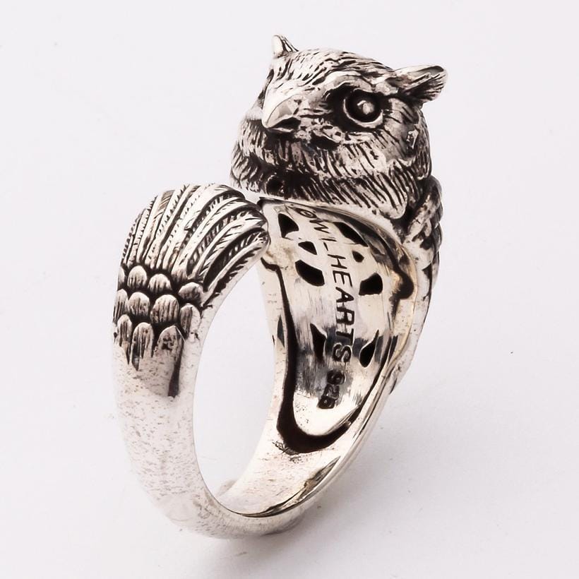 925 Sterling Silver Owl Ring for Women - Elegant Jewelry Gift for Birthday, Anniversary & Everyday Wear - Perfect for Boho & Nature Lovers