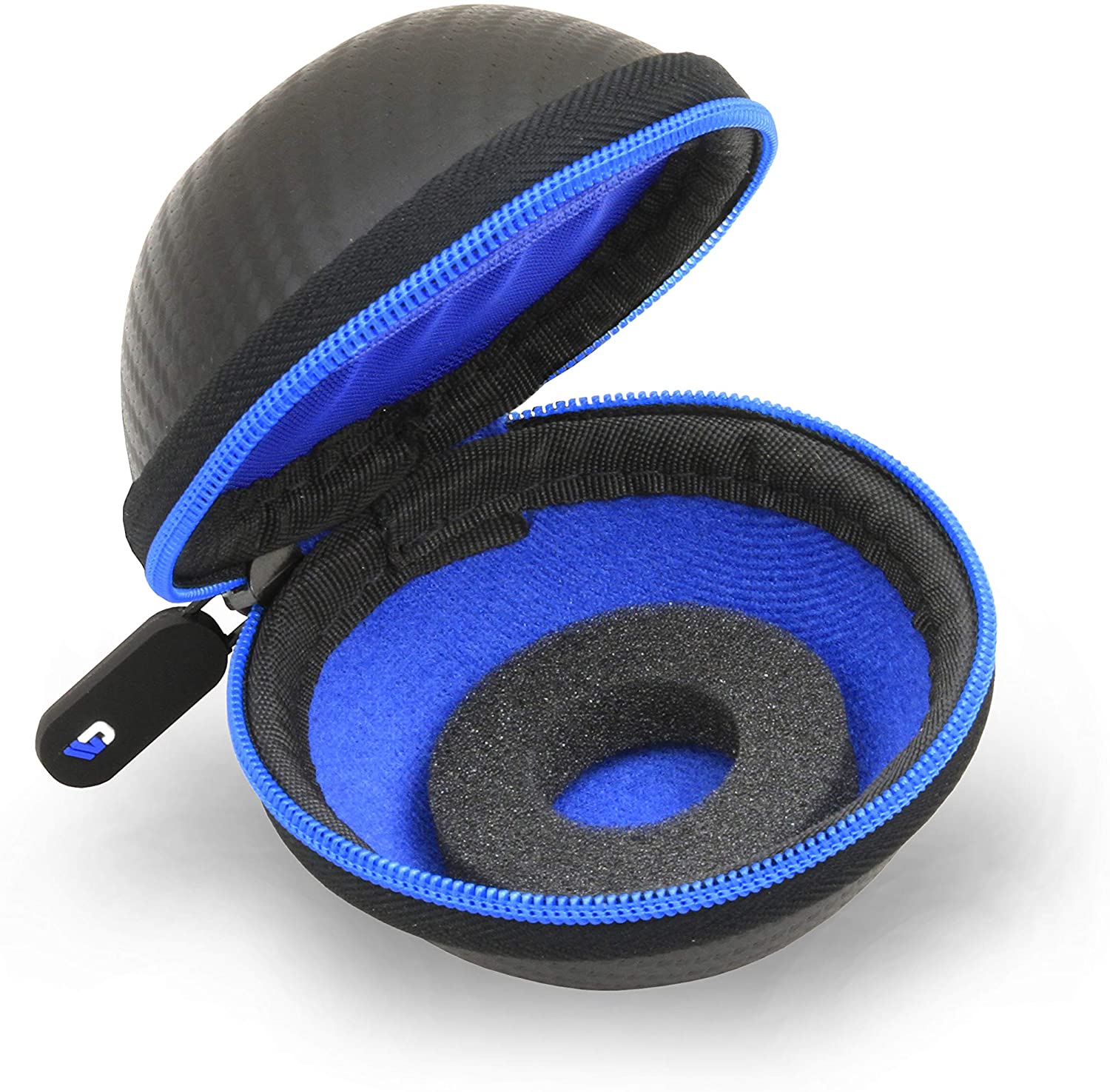 CASEMATIX Black Protective Carrying Case for Really Rad Robots Yakbot - Durable Hard Shell with Blue Interior - Perfect for Travel, Storage & Display