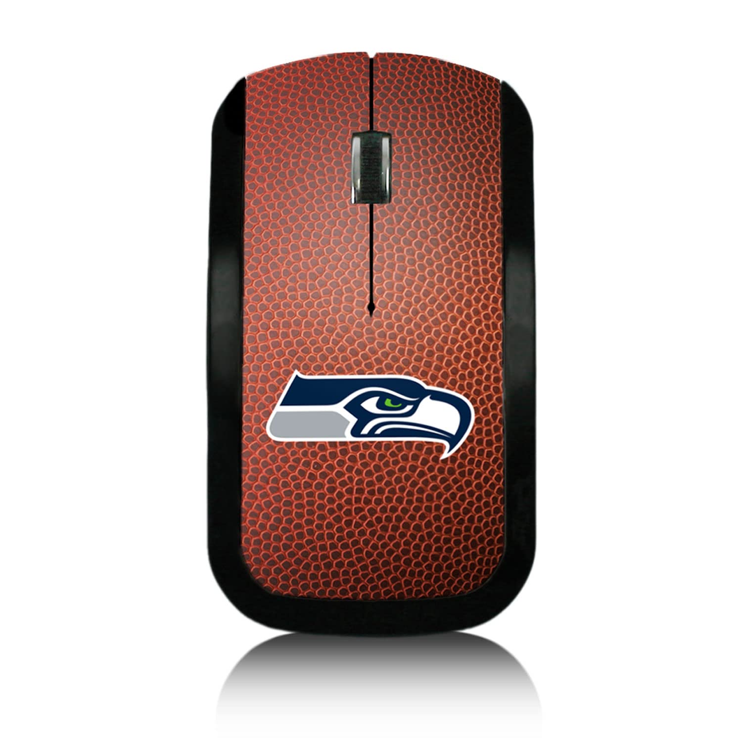 Seattle Seahawks NFL Team Logo Wireless Gaming Mouse - Ergonomic USB Optical Mouse for PC, Laptop, Mac - Perfect for Football Fans, Gamers & Office Work