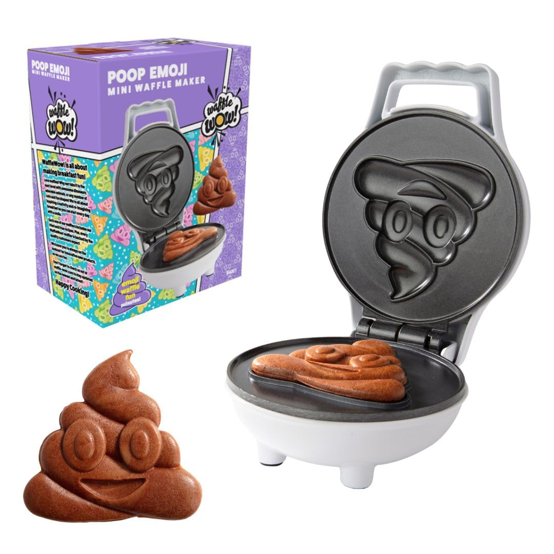 Poop Emoji Mini Waffle Maker - 4