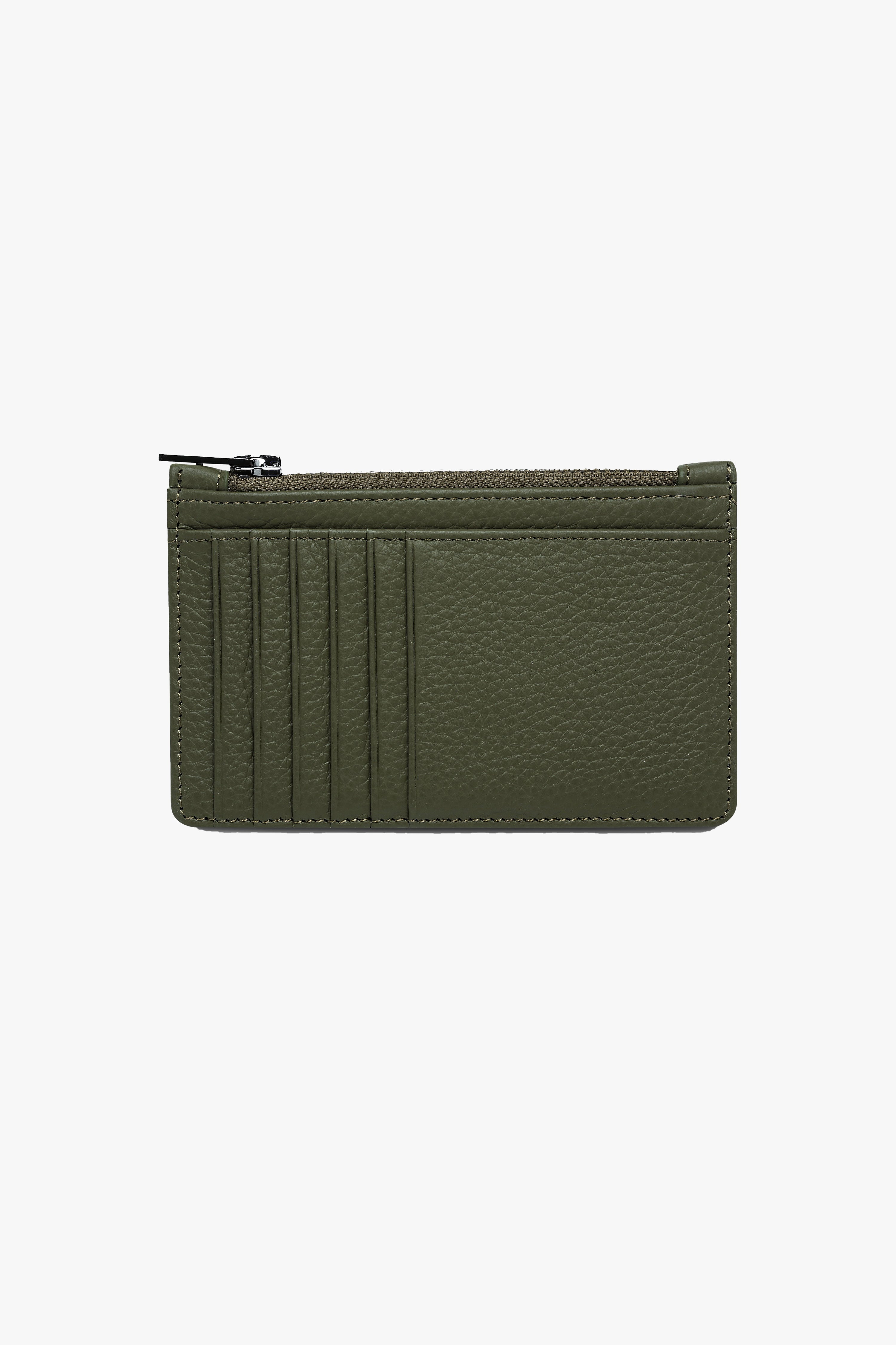 Khaki Wallet for Men - Slim RFID Blocking Leather Bifold Wallet with Money Clip - Perfect for Travel, Business & Everyday Use