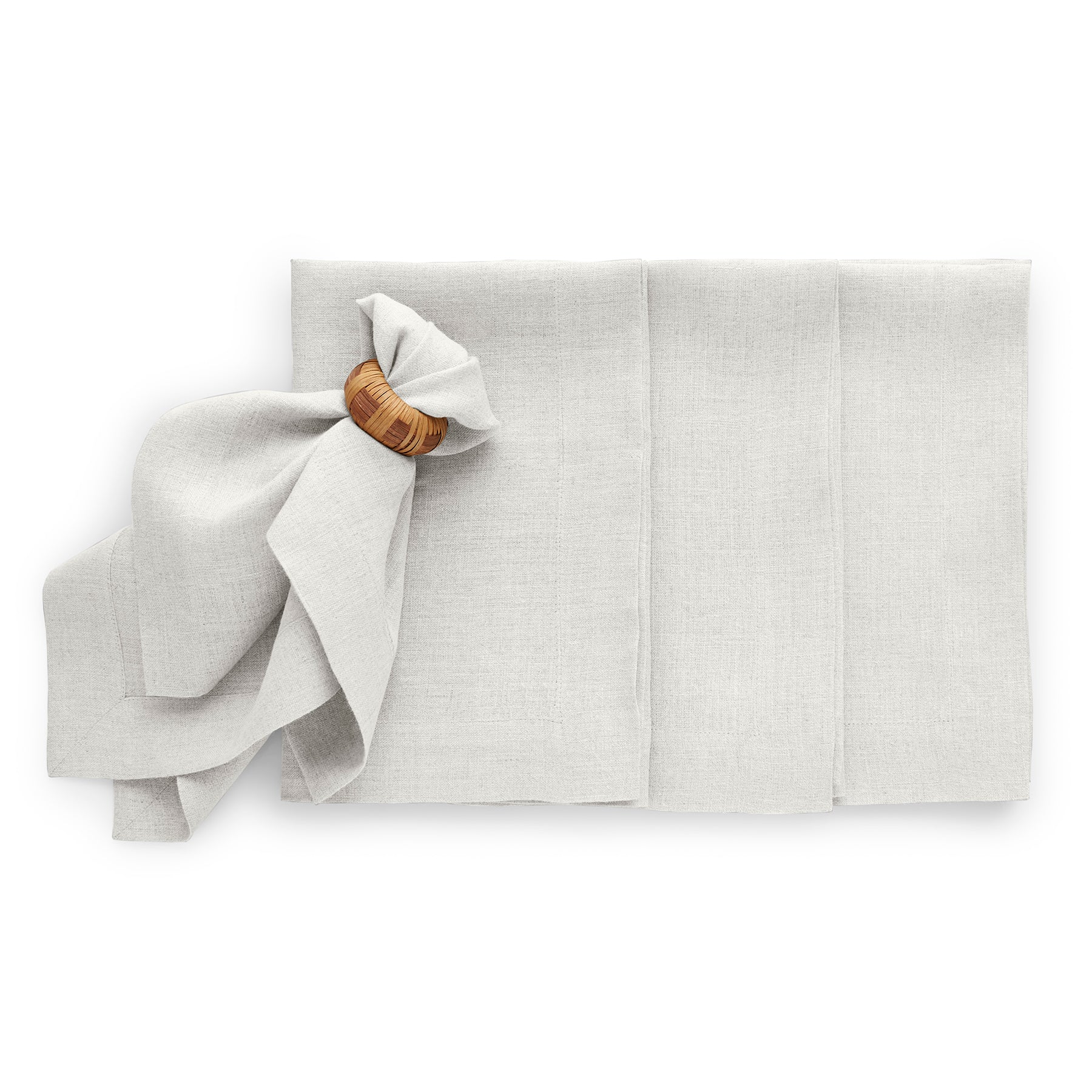 Premium Sonoma Linen Napkins Set of 4 - 100% Natural Cotton Dinner Napkins for Formal Dining, Wedding, and Holiday Table Settings