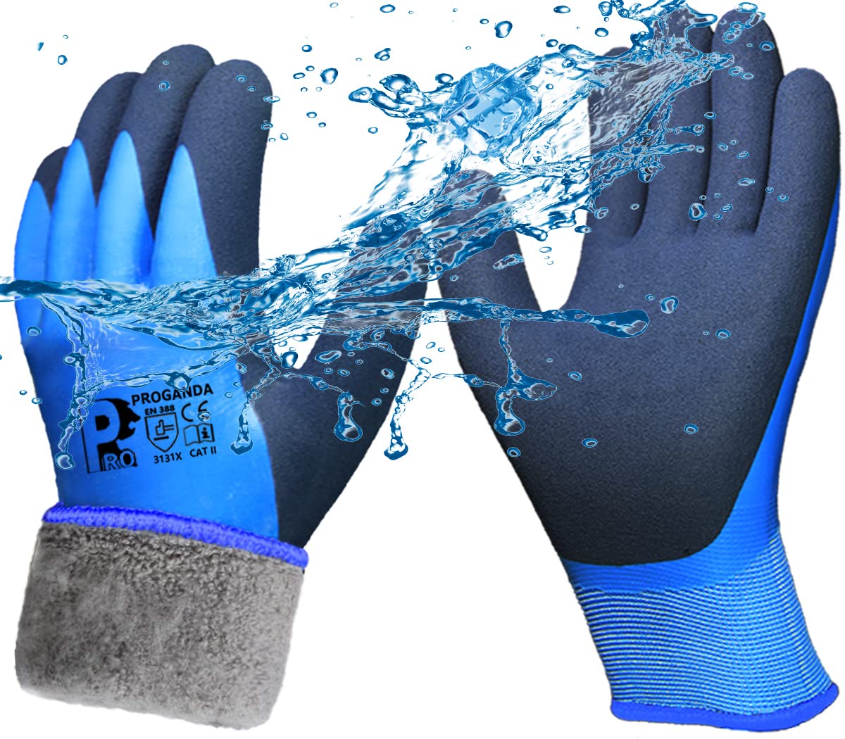 **PROGANDA Waterproof Work Gloves with Thermal Liner & Grip Coating - Warm Winter Gloves for Gardening, Car Cleaning, Fishing & Outdoor Activities**    *(Perfect for Cold Weather Work, DIY Projects, and Outdoor Adventures!)*