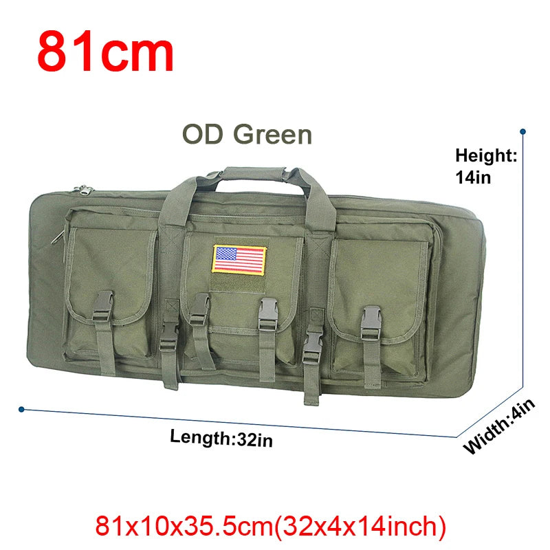 Tactical Double Rifle Case - Durable Waterproof Gun Bag for Hunting & Shooting Range - Perfect for Outdoor Adventures & Firearm Storage
