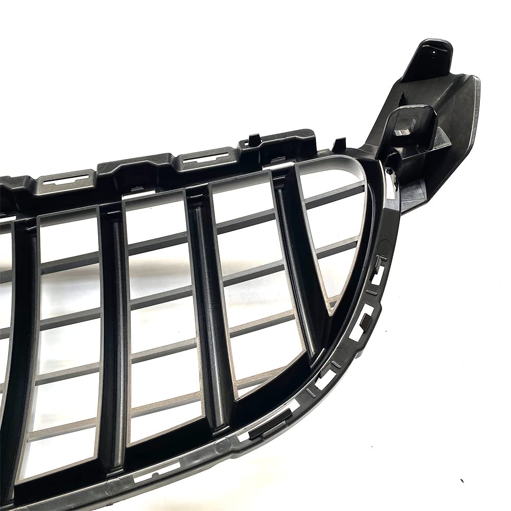 GT R AMG Style Front Bumper Grill for Mercedes Benz W205 C63 C63S 2019-2021 - Silver | Replacement Auto Part for Performance Upgrade & Custom Look