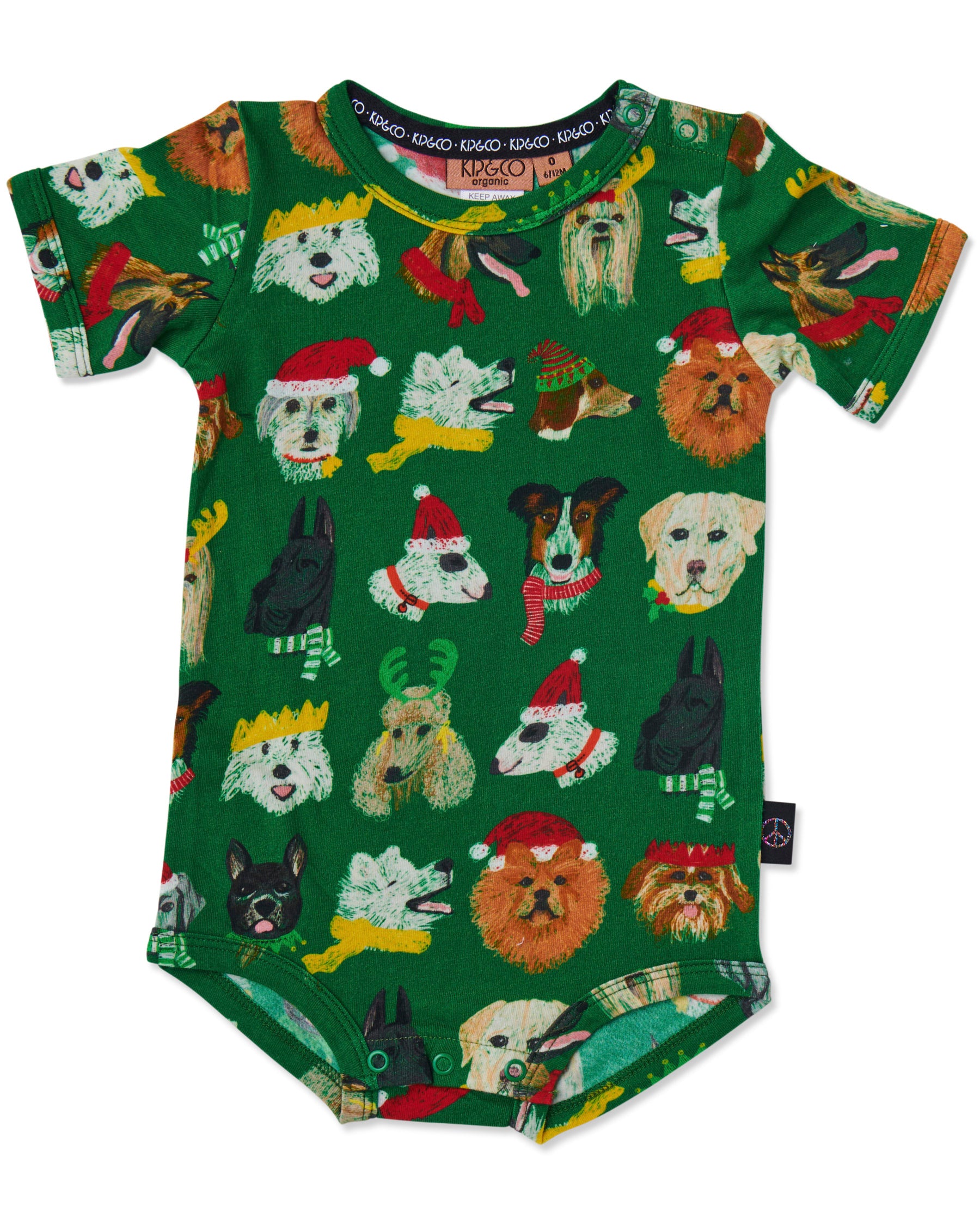 Santa's Little Helper Organic Cotton Short Sleeve Baby Romper - Cute Christmas Outfit for Newborns & Infants - Perfect for Holiday Photos, Family Gatherings & Festive Celebrations