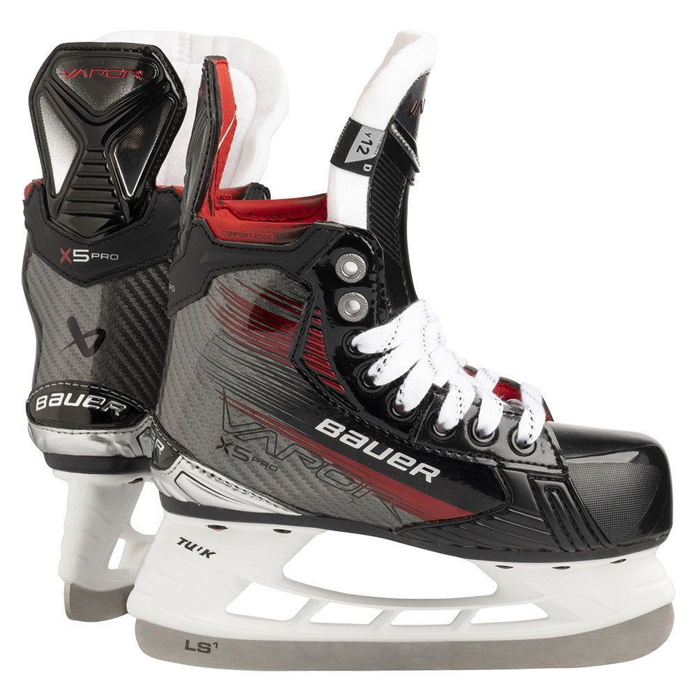 Bauer Vapor X5 Pro Youth Ice Hockey Skates - Lightweight Performance Skates for Kids - Perfect for Youth Hockey Games & Ice Skating Practice