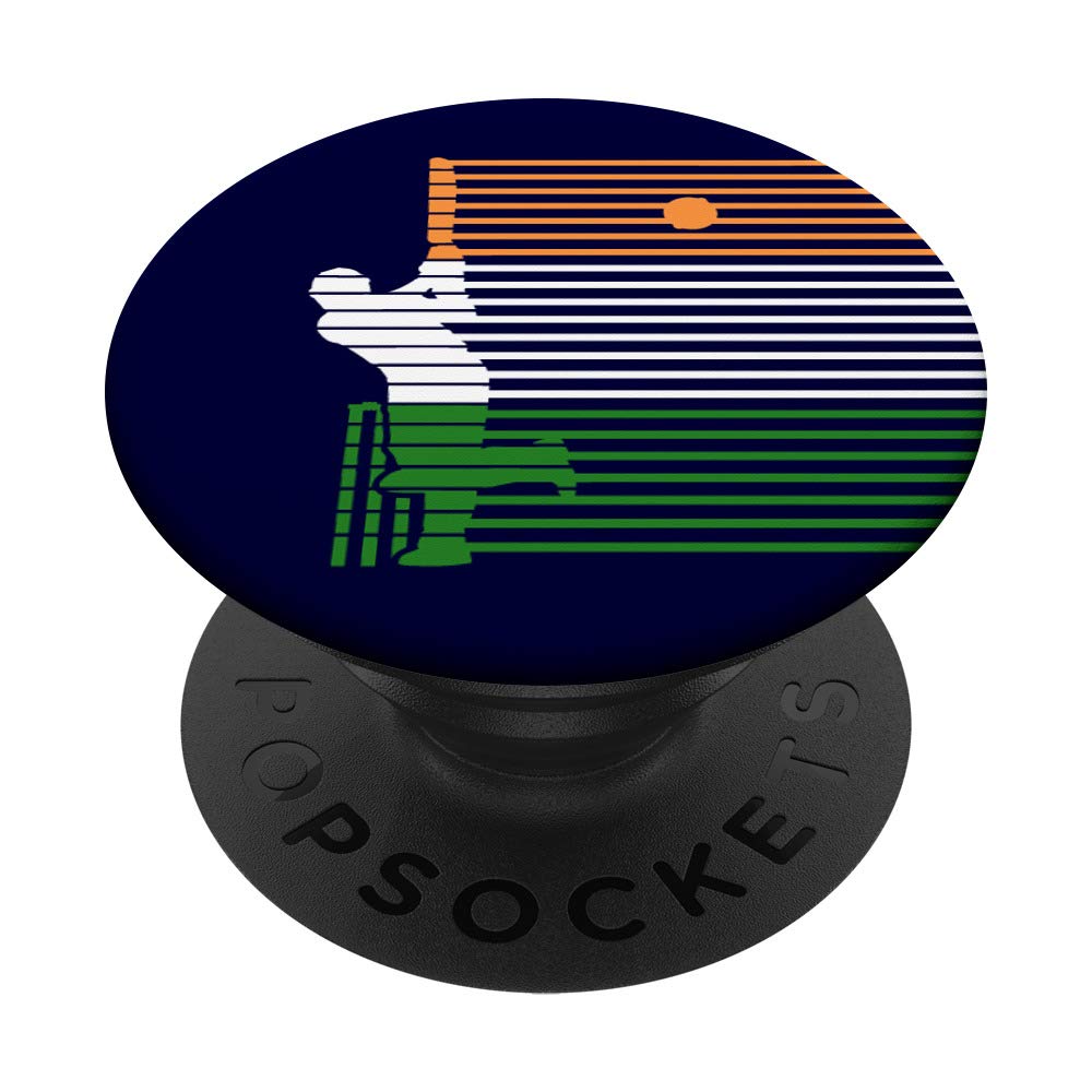 Vintage India Cricket Team Gift - World Cricket PopSockets Phone Grip & Stand for iPhone, Samsung, Tablets - Perfect for Cricket Fans, Sports Enthusiasts & Travel