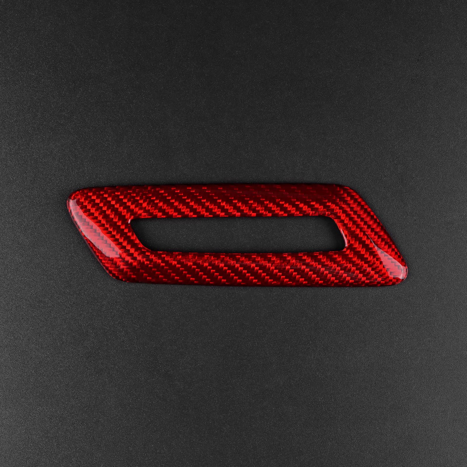 Premium Real Carbon Fiber Car Door Panel Cover & Seat Button Frame Sticker - Interior Trim Accessories for Chevrolet Camaro 2016-2023 - Red - Enhances Style & Protects Door Panels (Perfect for Car Shows, Daily Driving & Customization)