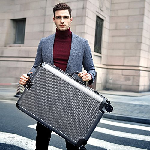Durable Aluminum Frame PC Hardshell Suitcase with TSA Lock & 360° Spinner Wheels - 28 Inch Checked Luggage for International Travel & Business Trips