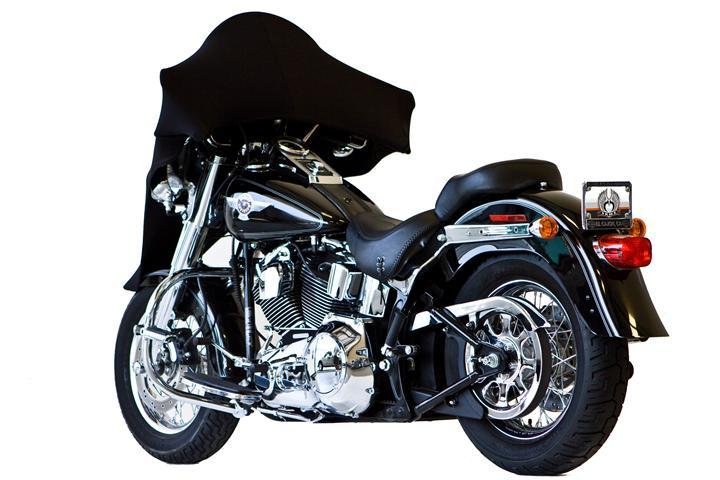 Fat Boy Cover Front Shield - Heavy Duty Motorcycle Windshield Protector for Harley Davidson, Weatherproof & UV Resistant - Perfect for Long Rides & Highway Cruising