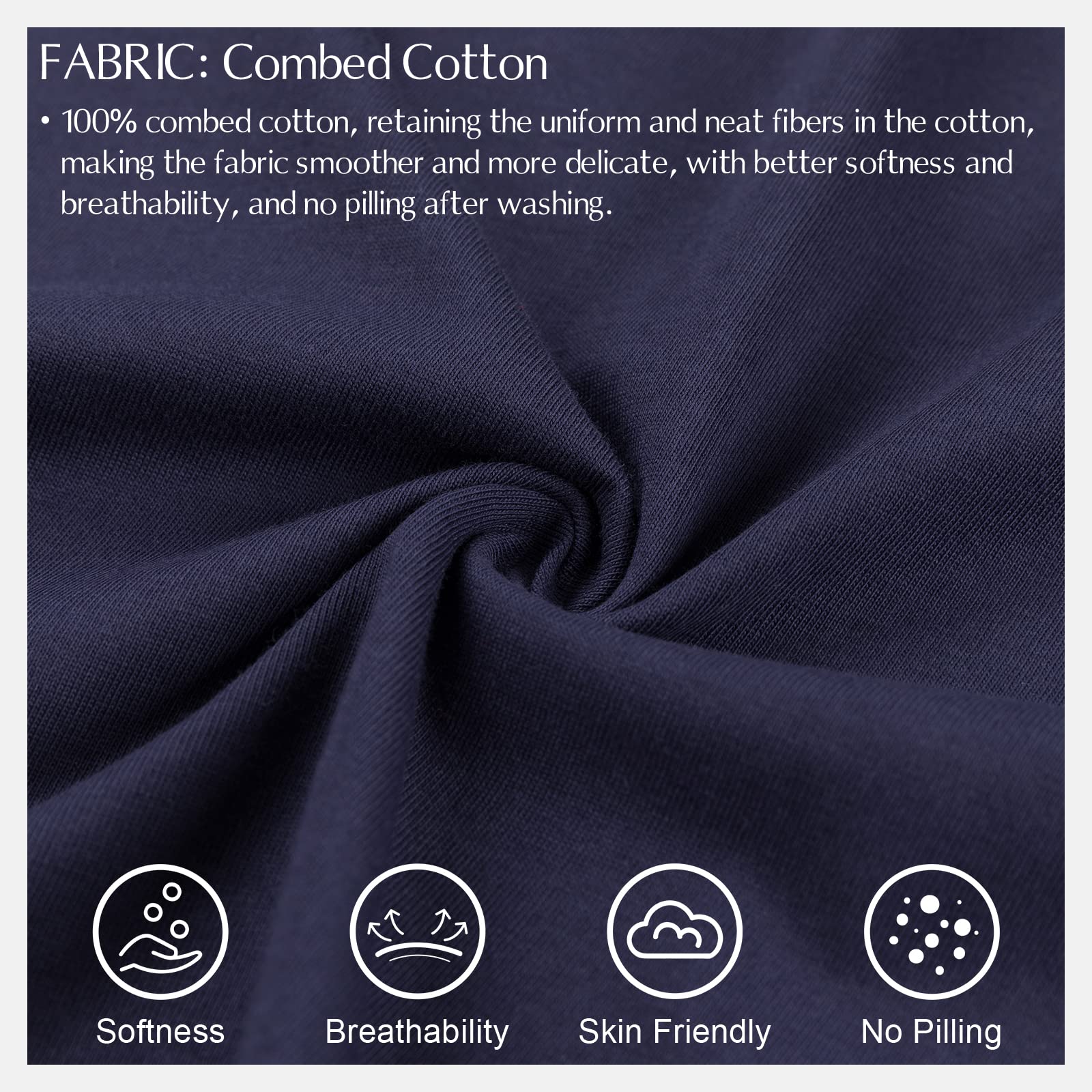 Men's Soft Cotton Long Sleeve T-Shirt - Athletic Crew Neck for Casual Wear