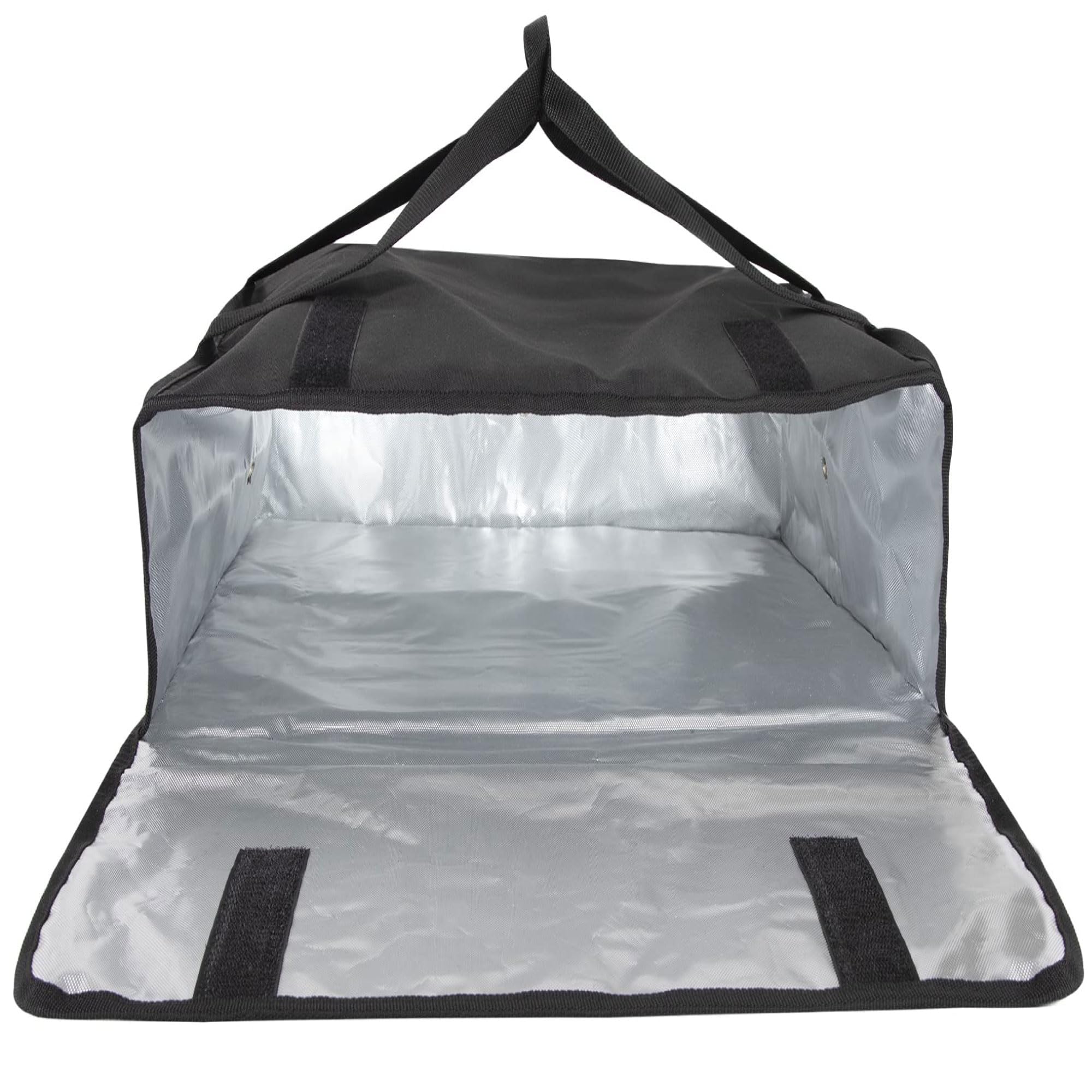 **Insulated Pizza Delivery Bag 20x20x6 - Professional & Personal Food Carrier for Hot & Cold Meals - Perfect for Restaurants, Catering & Home Use (Black)**