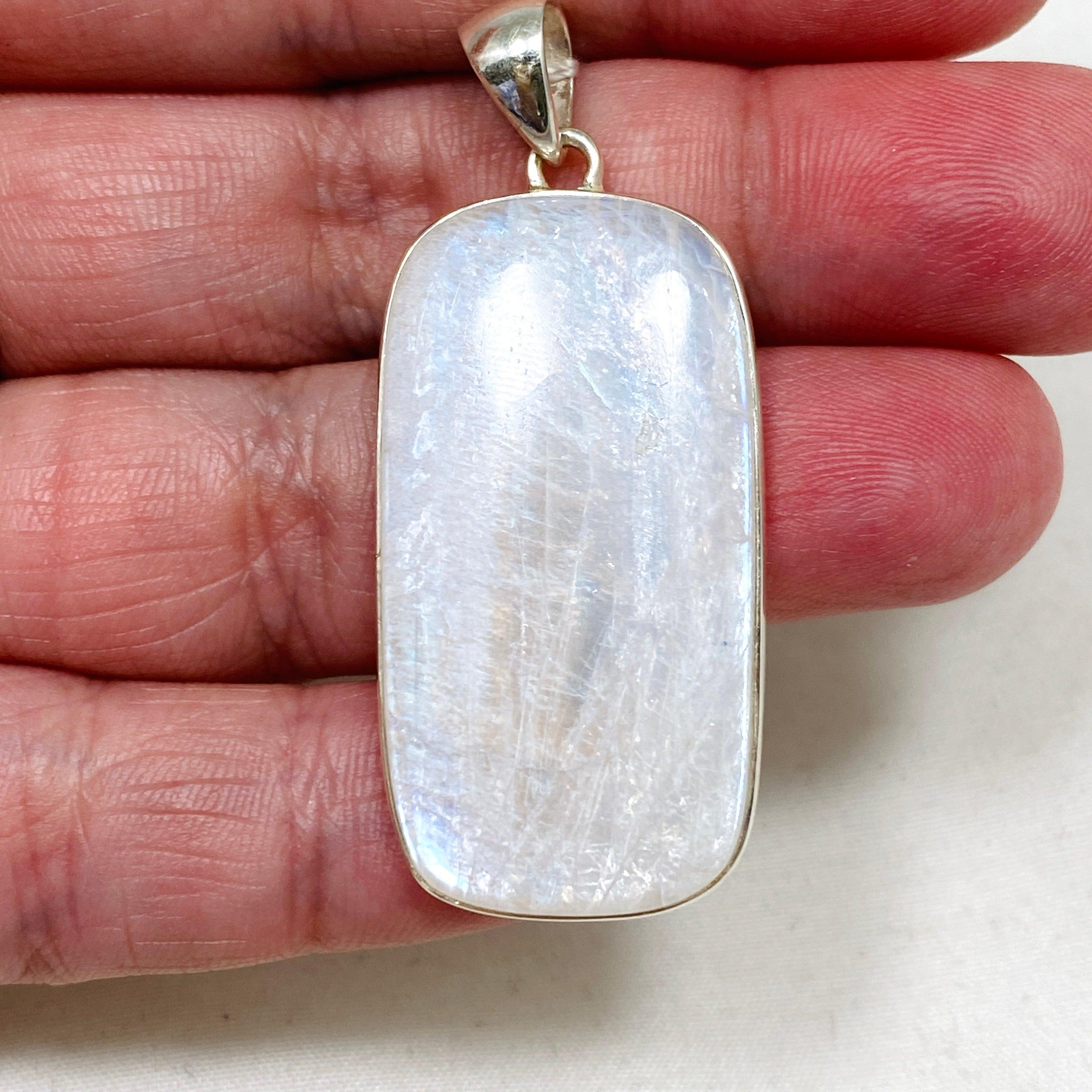 Moonstone Rectangular Pendant Necklace KPGJ4257 - Elegant Gemstone Jewelry for Women, Perfect for Everyday Wear & Special Occasions