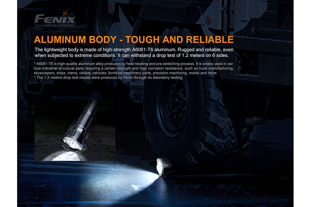 Fenix LR50R 12000 Lumens Rechargeable LED Flashlight - High Power Search Light for Camping, Hiking, Emergency & Outdoor Adventures