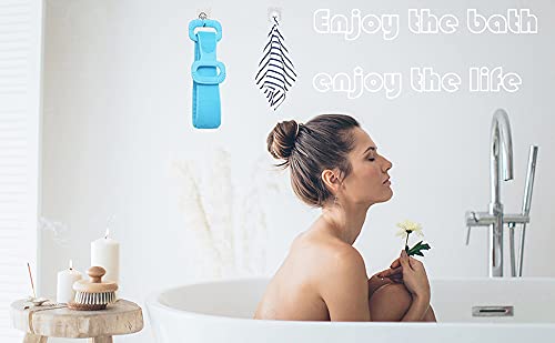 ANTIMOS Silicone Body Scrubber - Exfoliating Bath Brush Belt for Deep Cleansing & Dead Skin Removal | Washable Shower Scrubber for Men, Women & Kids | Perfect for Spa, Shower & Daily Skincare Routine (Multi-Color)