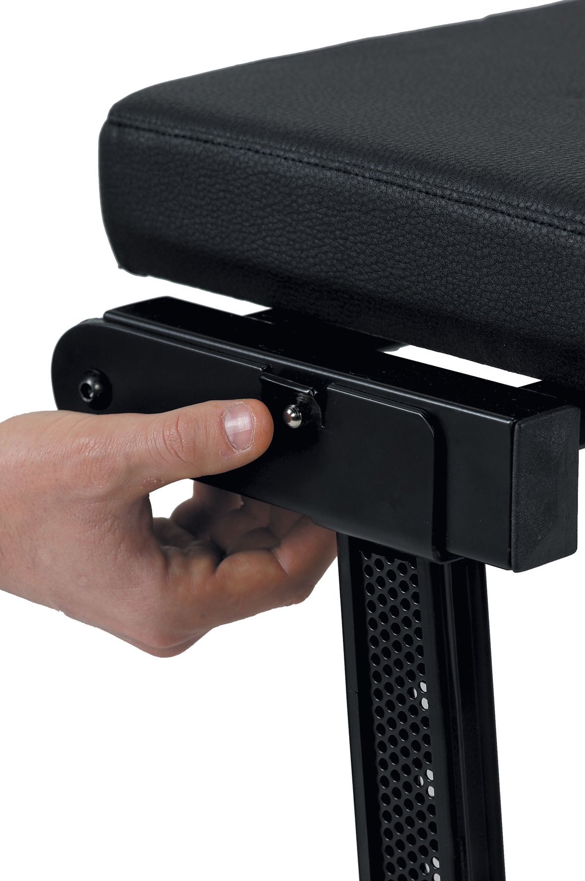 QUIK LOK Studio Furniture Stand - Heavy Duty Black Metal Equipment Rack (BZ/7) for Music Recording, DJ Setup & Home Studio Organization