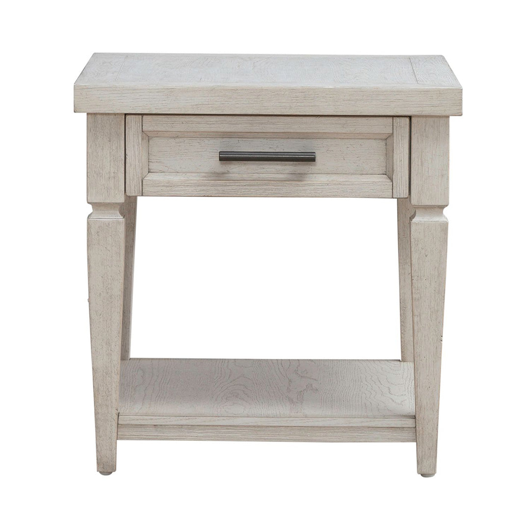 Caruso Heights End Table - Modern Side Table for Living Room, Bedroom & Office - Perfect for Lamps, Books & Decor