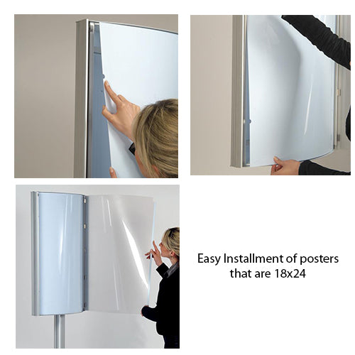 Silver Convex Sign Holder for 18