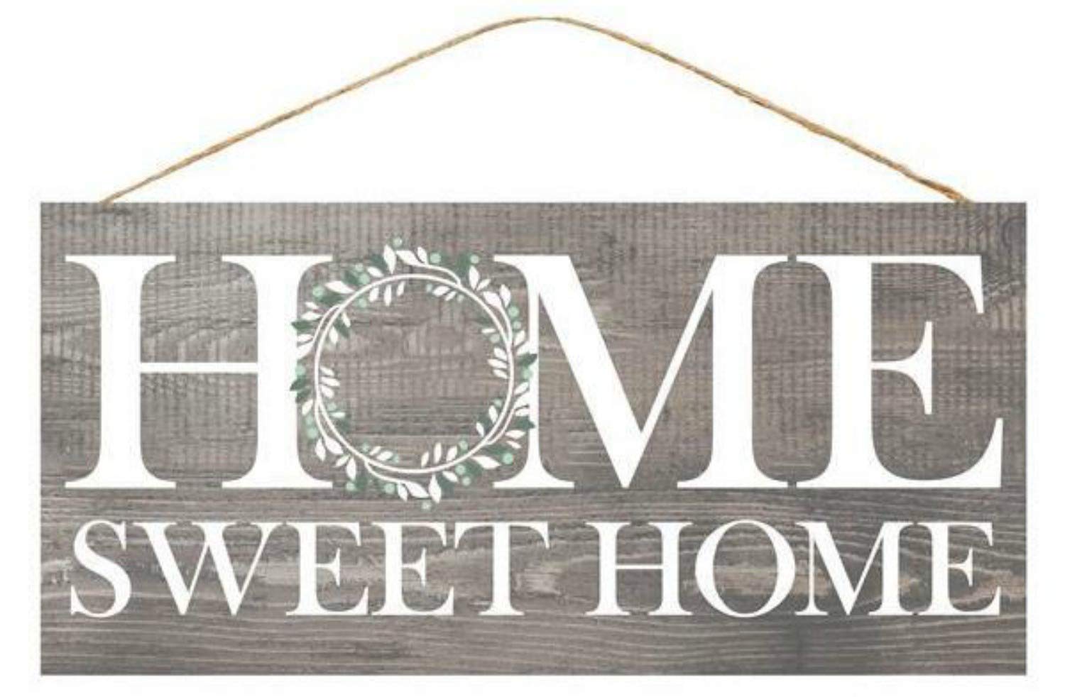 Craig Bachman 12-Inch Wooden Wall Sign - Home Sweet Home in Gray | Rustic Farmhouse Decor for Living Room, Bedroom & Entryway | AP8310