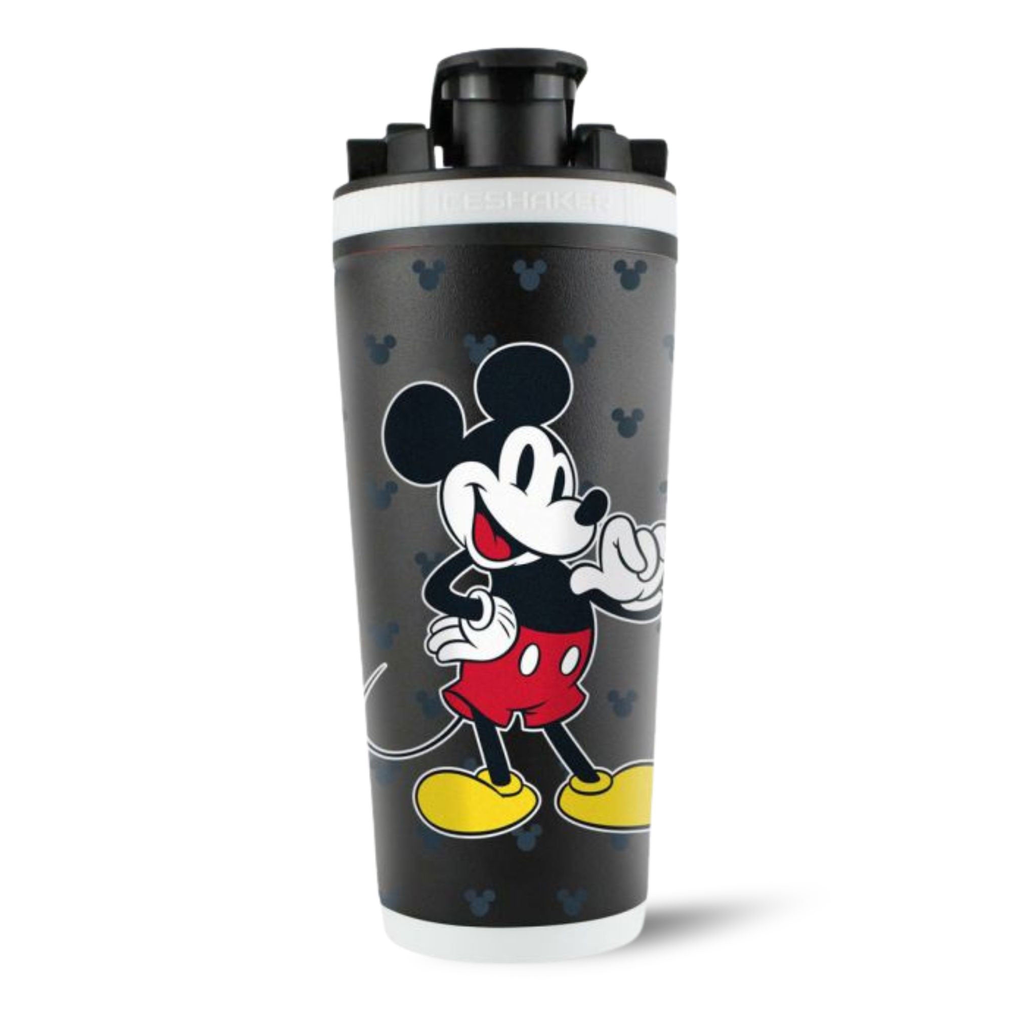 Disney Mickey Mouse True Original 4D Ice Shaker Cup - Insulated Stainless Steel Tumbler for Cold Drinks, Perfect for Home, Office, Gym & Outdoor Activities
