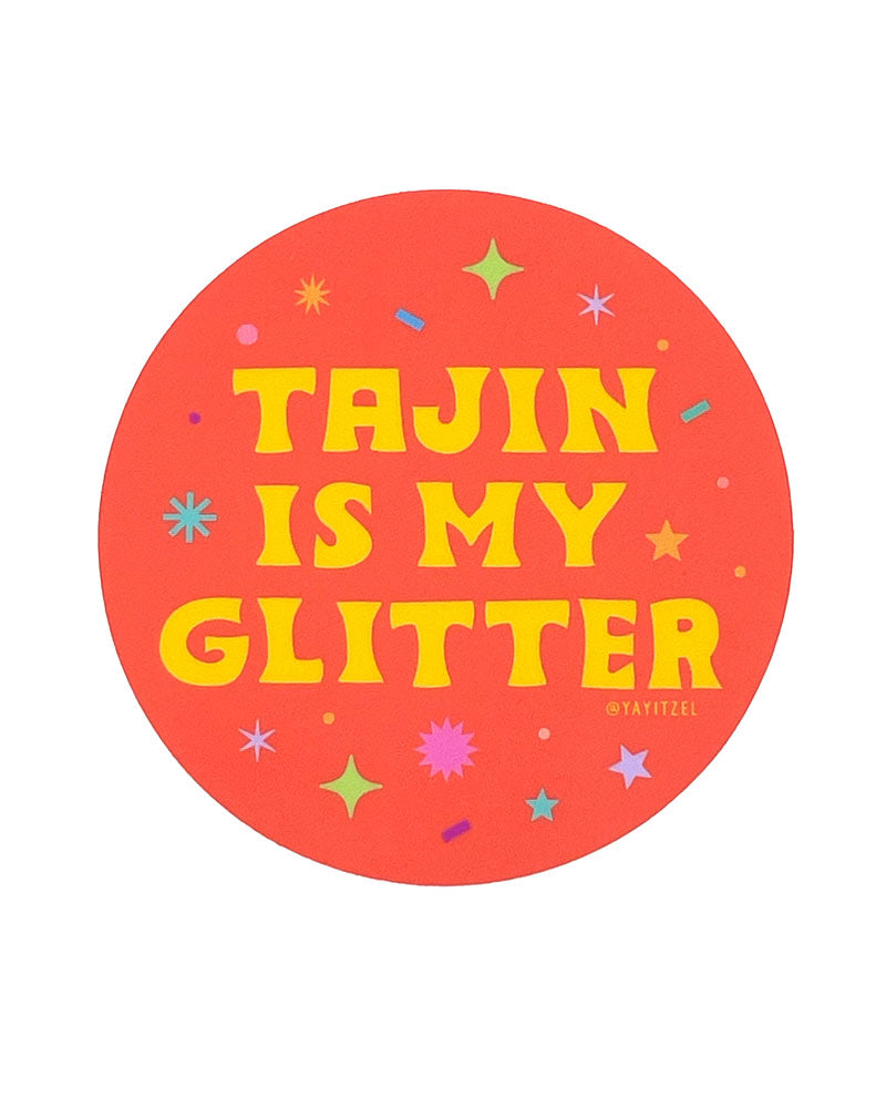 Tajín Is My Glitter Sticker - Fun Mexican Spice Decal for Water Bottles, Laptops & DIY Crafts - Perfect for Foodies & Spice Lovers