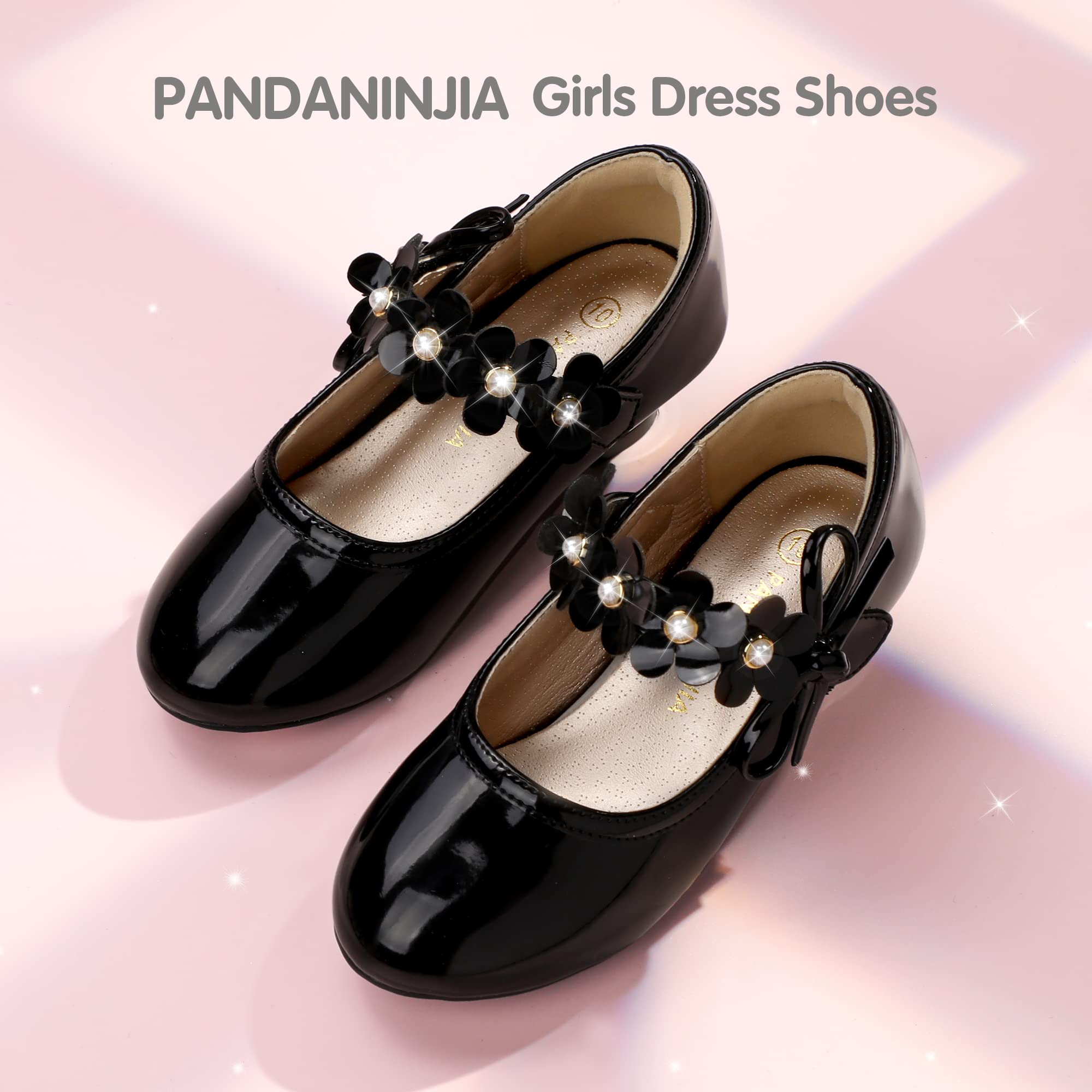 Girls Dress Shoes for Toddlers - Mary Jane Heels for Wedding & Party